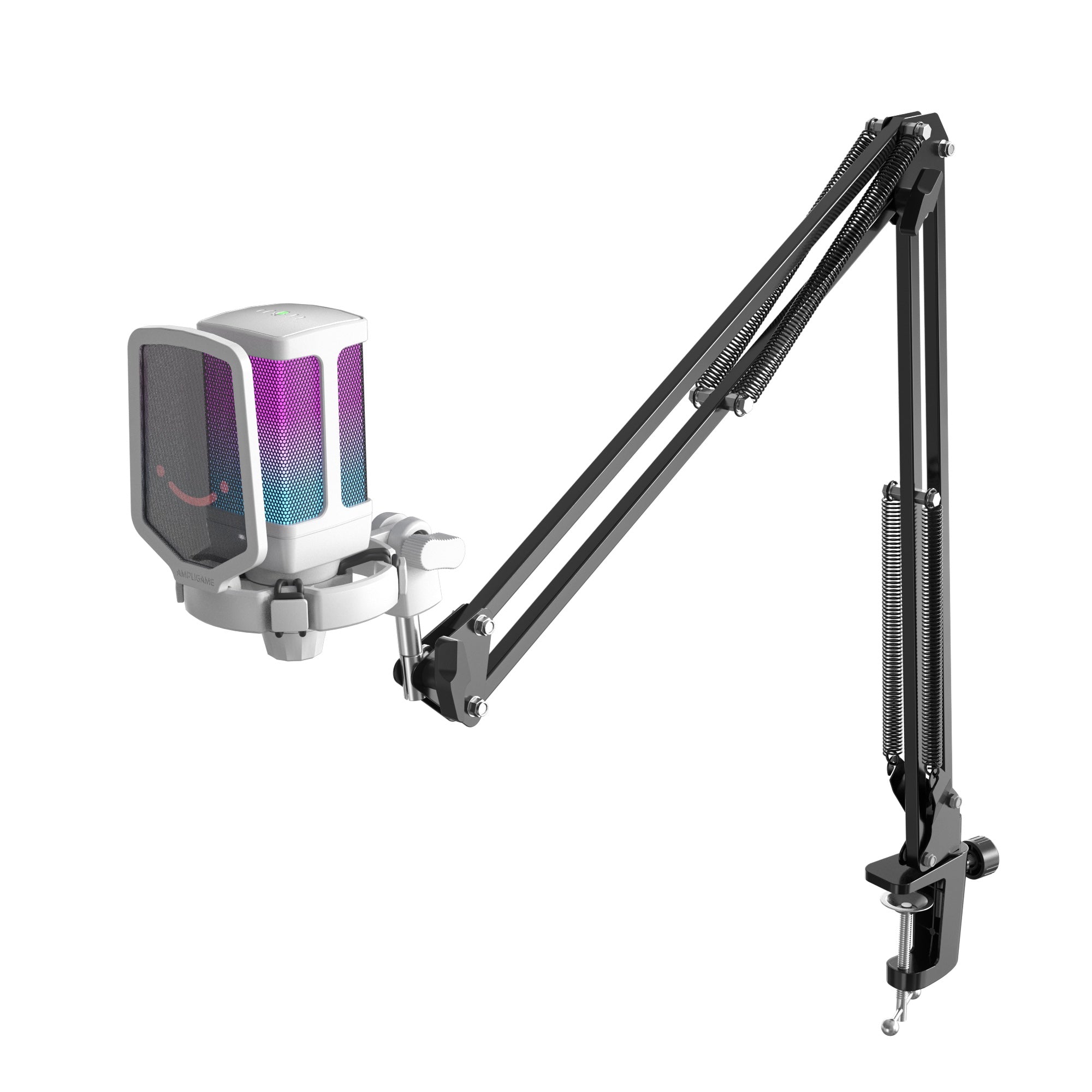 Fifine - AmpliGame - Q6T USB Condenser Microphone with RGB - Mikrofon Pojemnościowy Studyjny USB z Ramieniem
