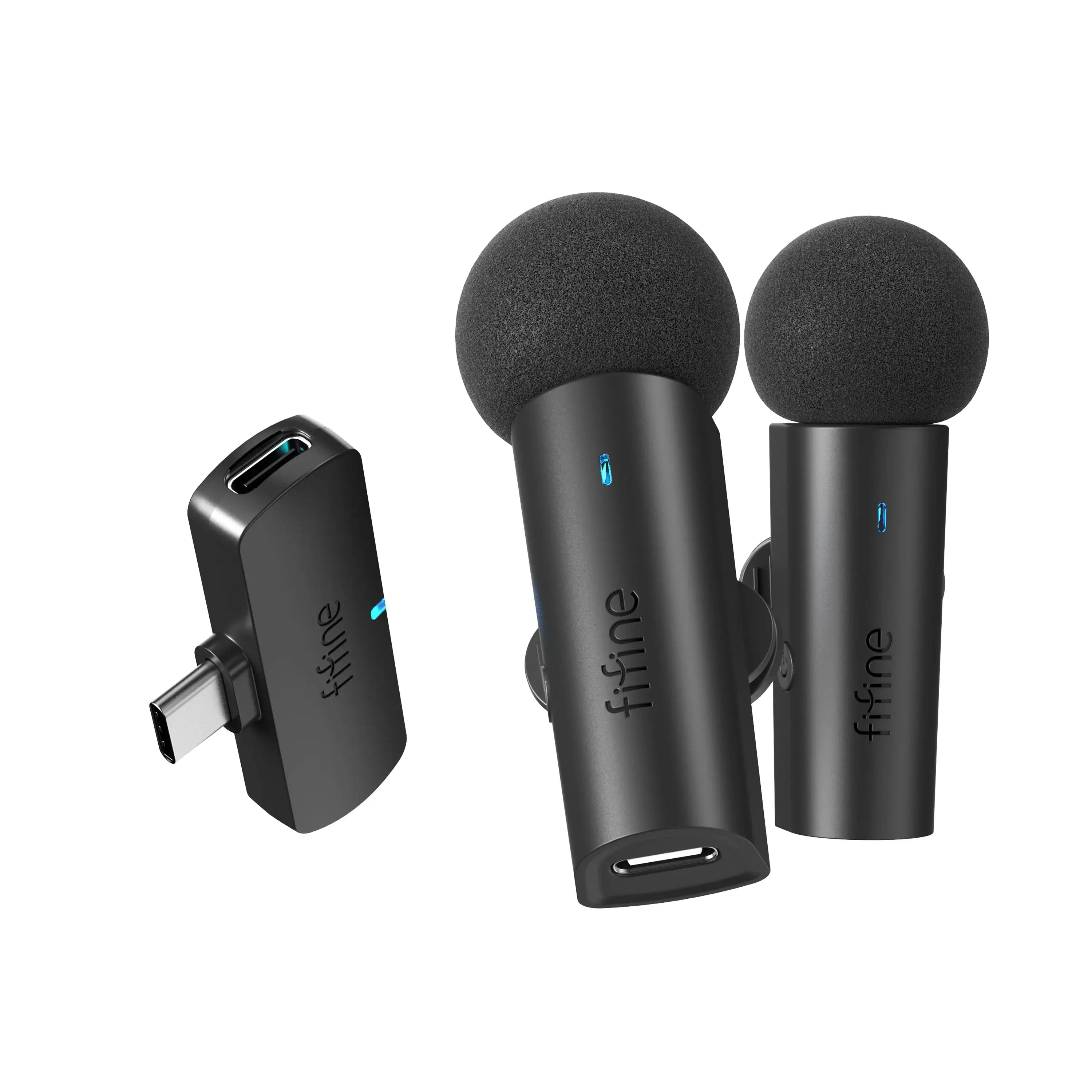 Fifine - AmpliGame - M8 Wireless Lavalier Microphone - Bezprzewodowy Mikrofon Krawatowy