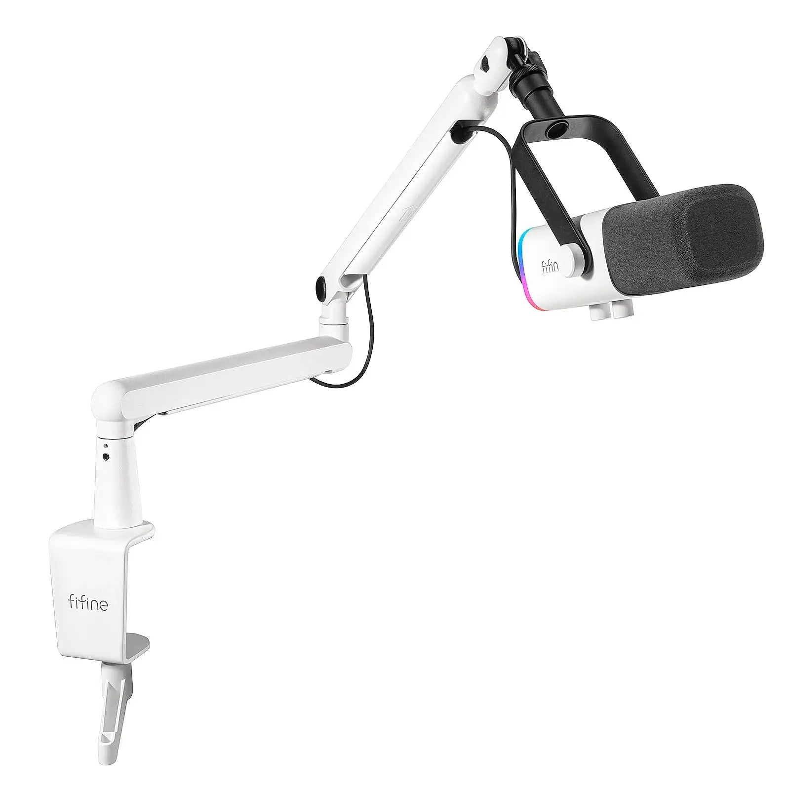 Fifine - AmpliGame - TAM8 Studio Dynamic Microphone With Boom Arm Stand - Studyjny Mikrofon Dynamiczny XLR/USB z Pantografem