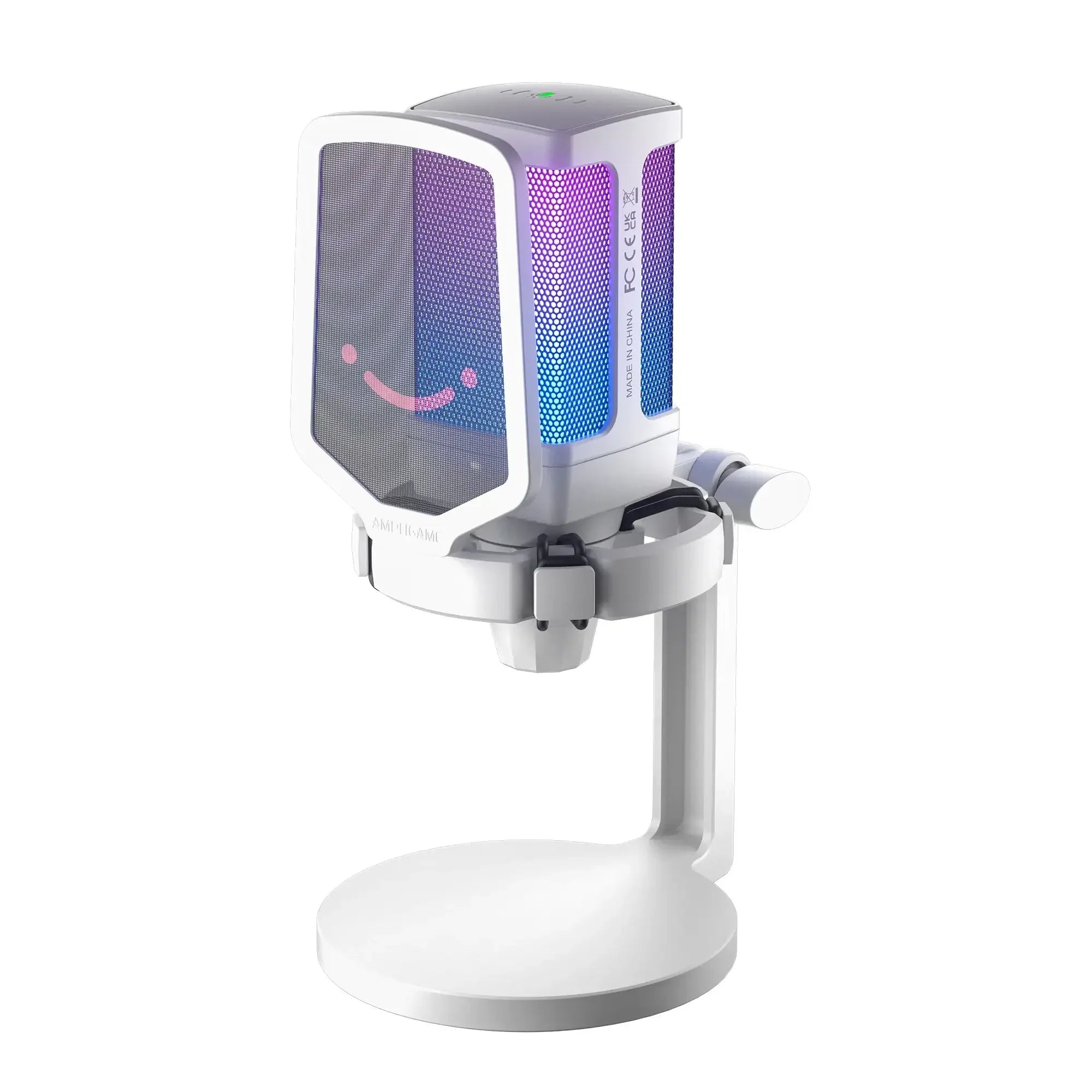 Fifine - AmpliGame - Q6 USB Condenser Microphone with RGB - Mikrofon Pojemnościowy Studyjny USB
