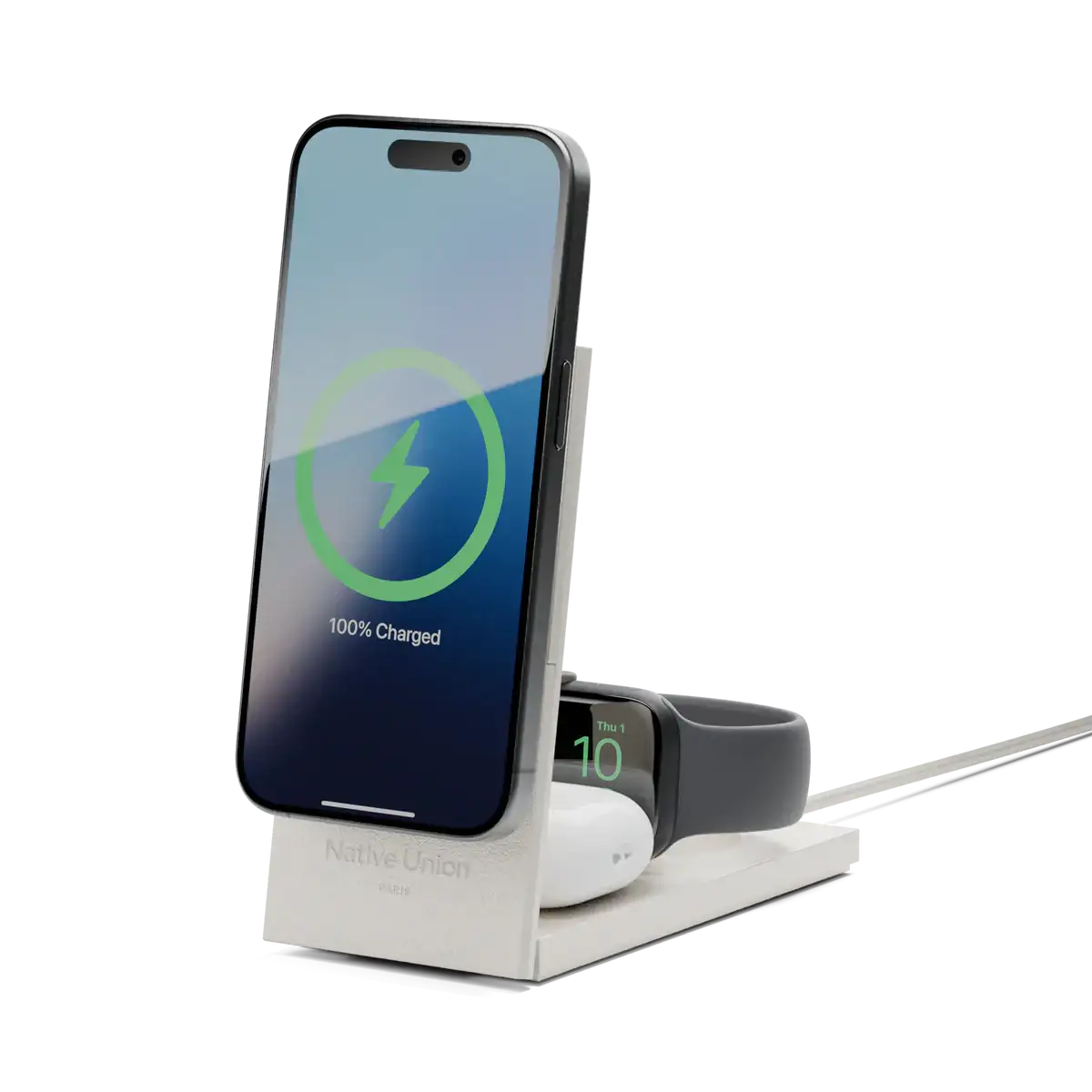 Native Union - Rise 3-in-1 Magnetic Wireless Charger - Magnetyczna Ładowarka Bezprzewodowa