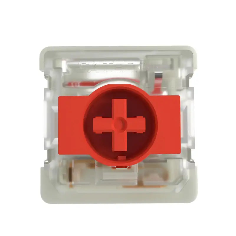 Przełącznik mechaniczny klawiatury Gateron z przezroczystą obudową i czerwonym trzpieniem