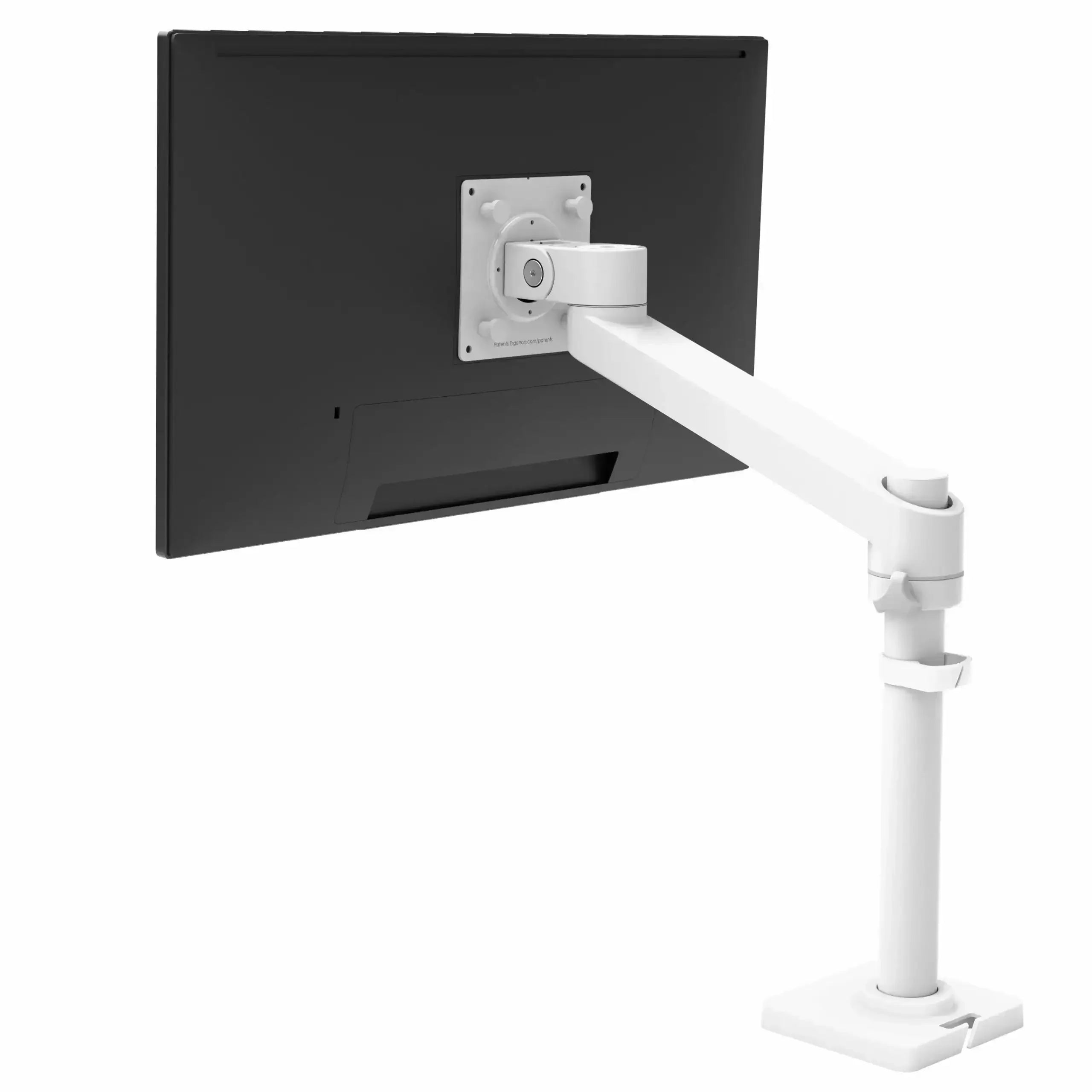 Biały uchwyt do monitora LED VESA, regulowany stojak biurkowy, akcesoria Home Office