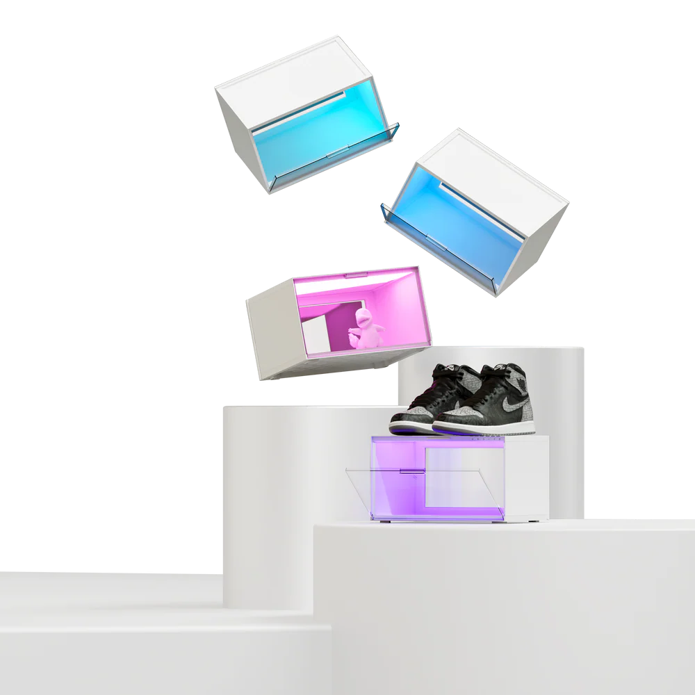 Nanoleaf x Fantaqi - EXPO Smart LED Display Case Starter Pack - 4 Gabloty z Podświetleniem LED