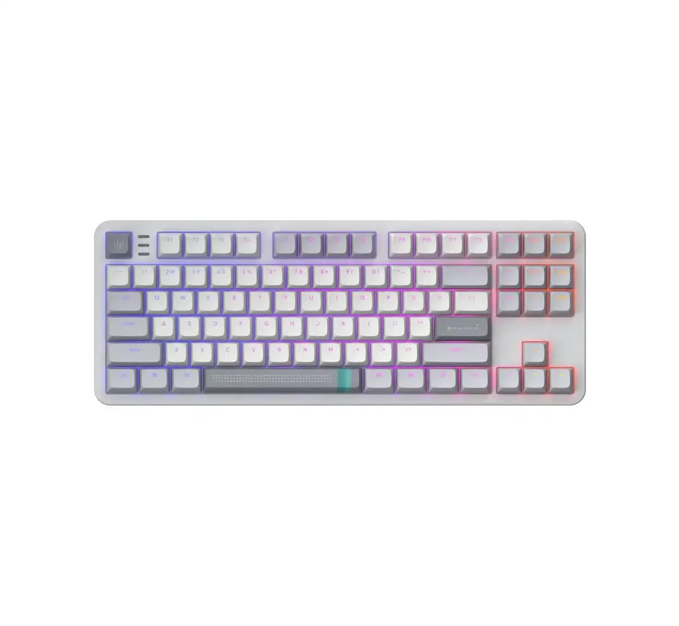 Klawiatura mechaniczna RGB, podświetlane klawisze, idealna do biura i desk setupu