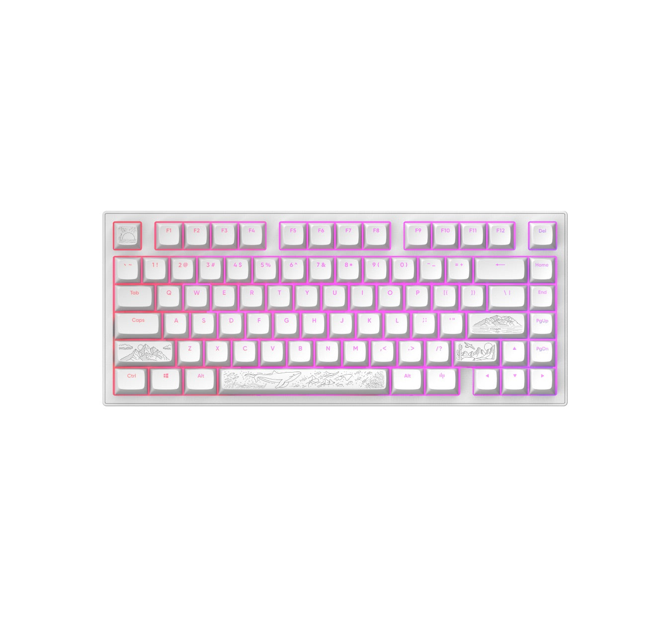 Dark Project - ALU81A Terra Nostra Gaming Mechanical Keyboard - Gamingowa Klawiatura Mechaniczna