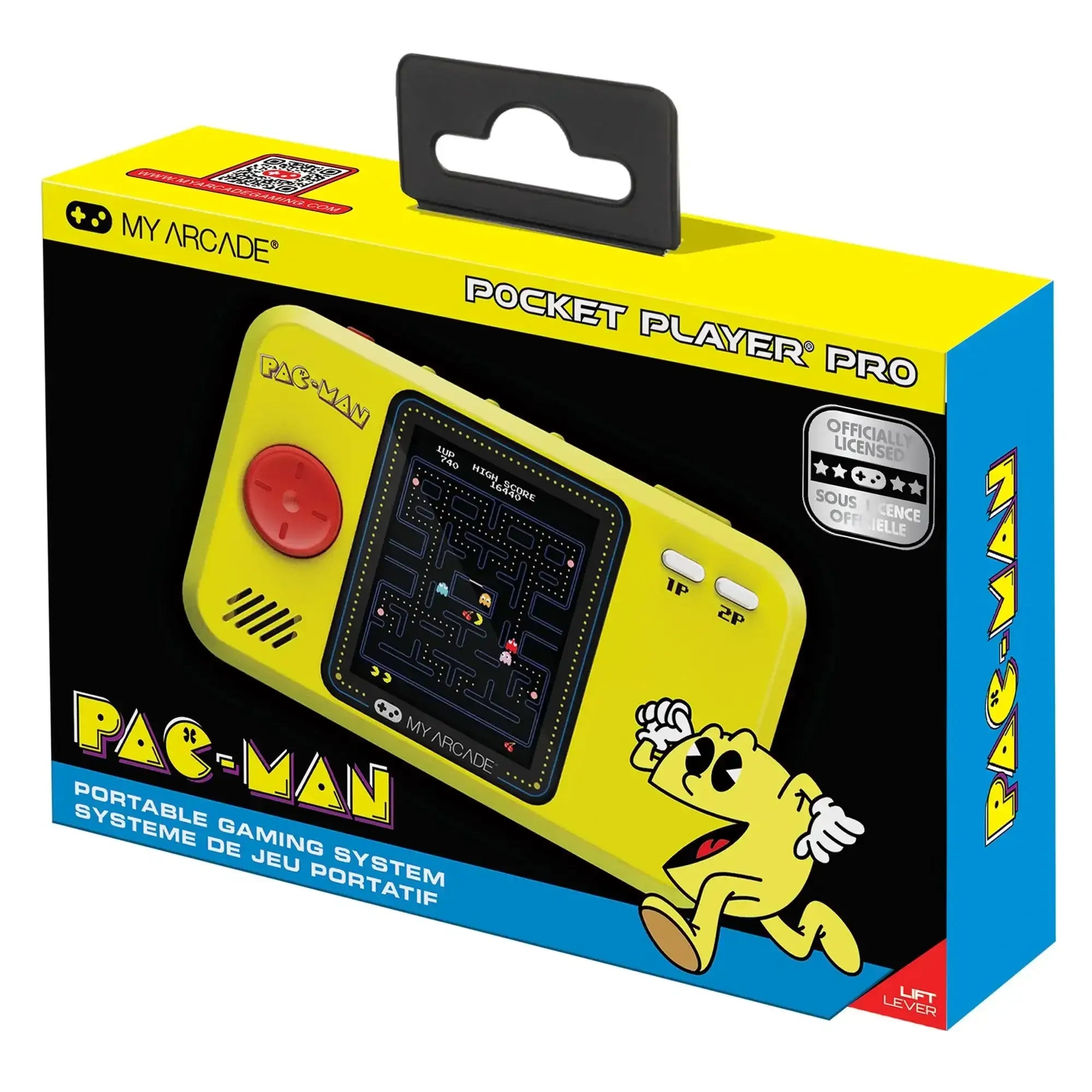 Konsola przenośna Pac-Man My Arcade, żółta obudowa, opakowanie gamingowe
