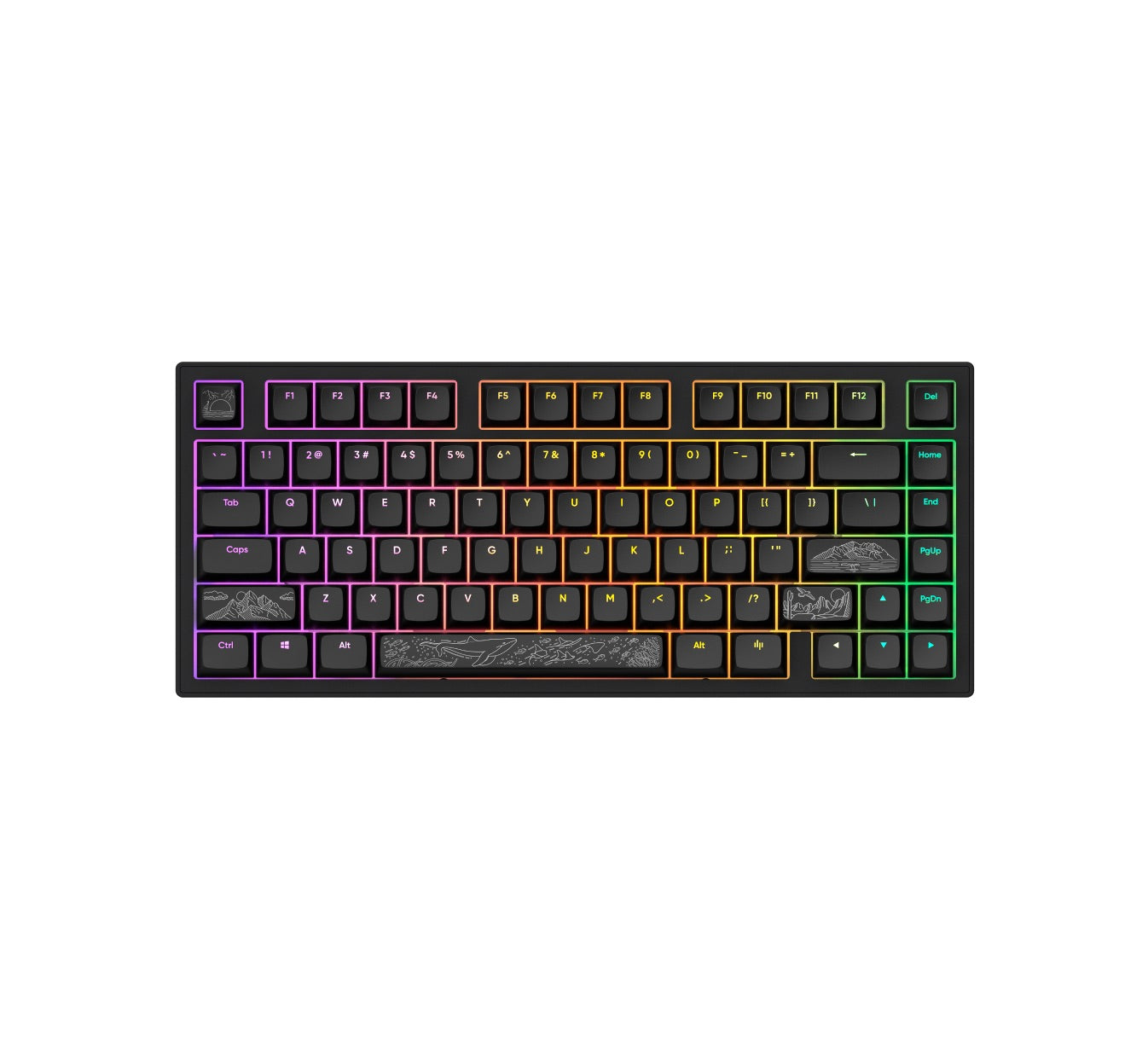 Dark Project - ALU81A Terra Nostra Gaming Mechanical Keyboard - Gamingowa Klawiatura Mechaniczna
