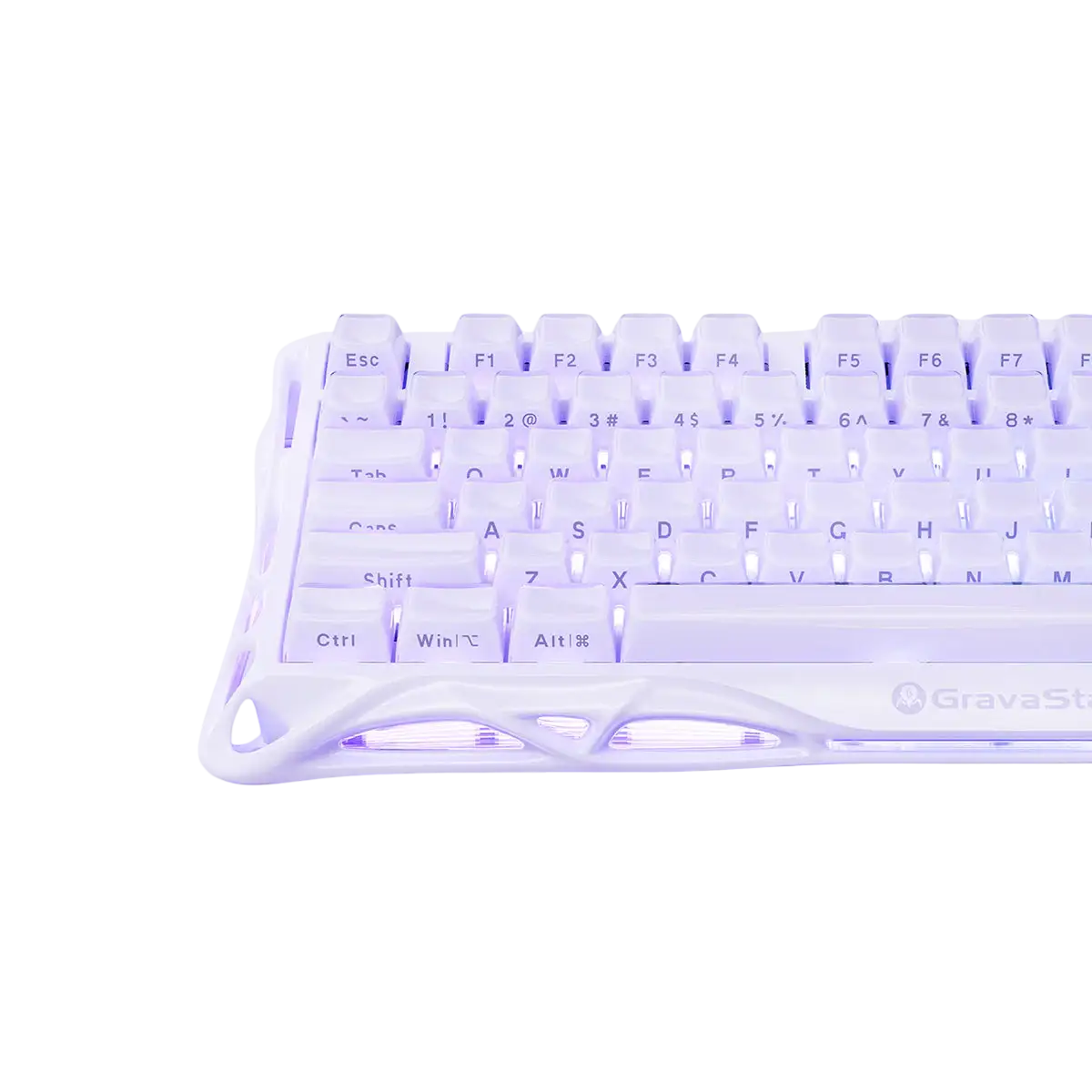 GravaStar - Mercury V75 Lavender Purple Wired Magnetic Keyboard - Przewodowa Klawiatura Magnetyczna