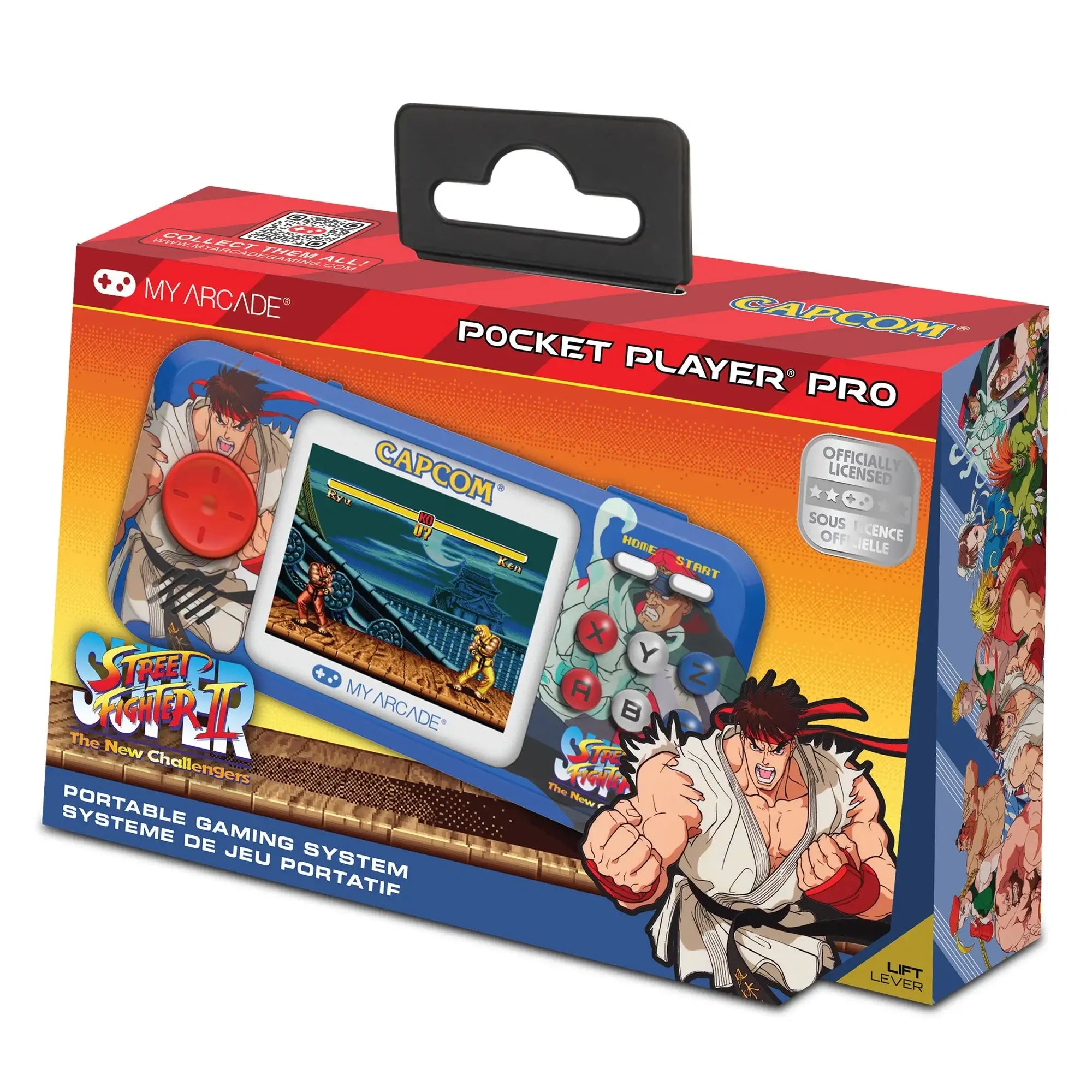 My Arcade - Super Street Fighter II Pocket Player Pro DGUNL-4187 - Kolekcjonerska Konsola do Gier Retro