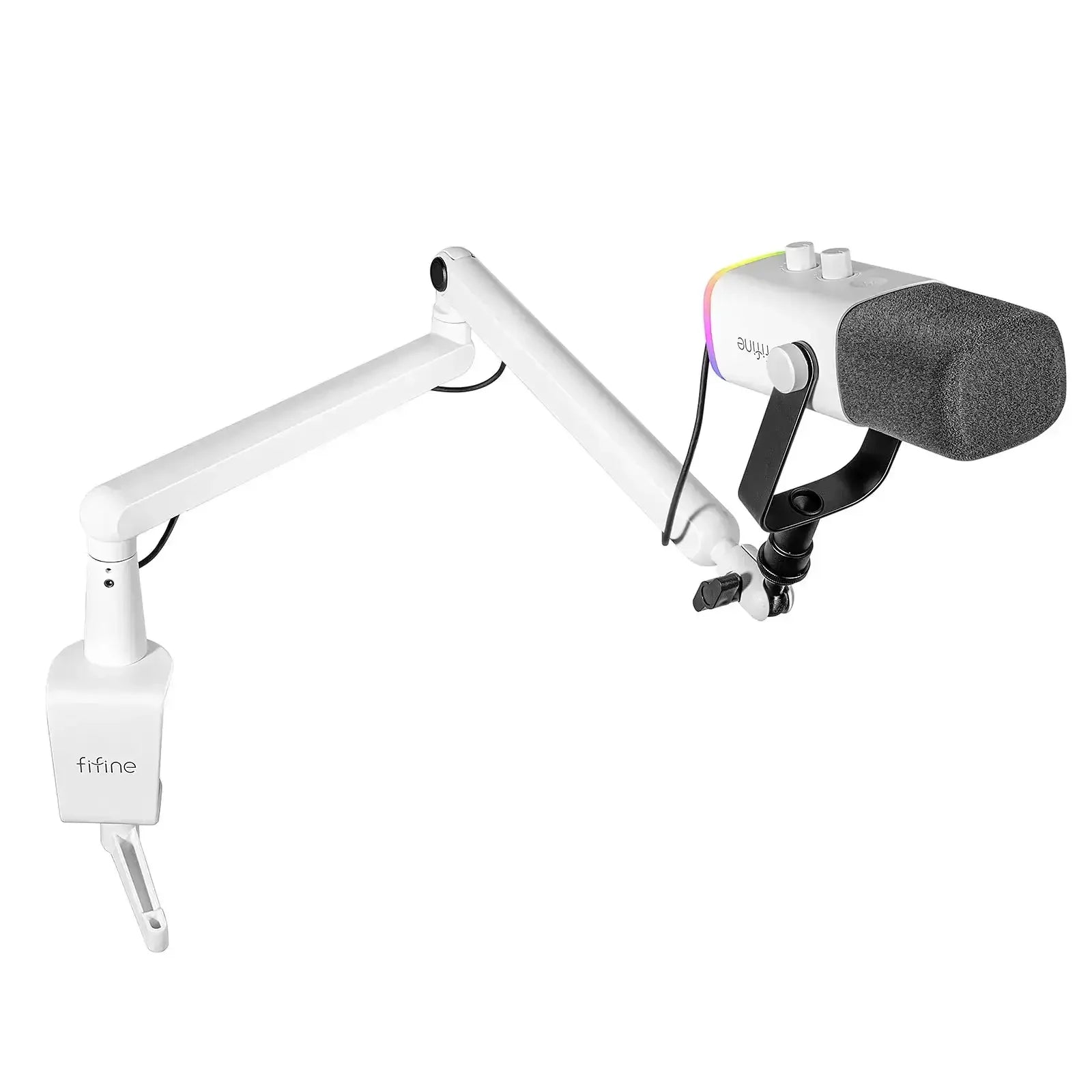 Fifine - AmpliGame - TAM8 Studio Dynamic Microphone With Boom Arm Stand - Studyjny Mikrofon Dynamiczny XLR/USB z Pantografem