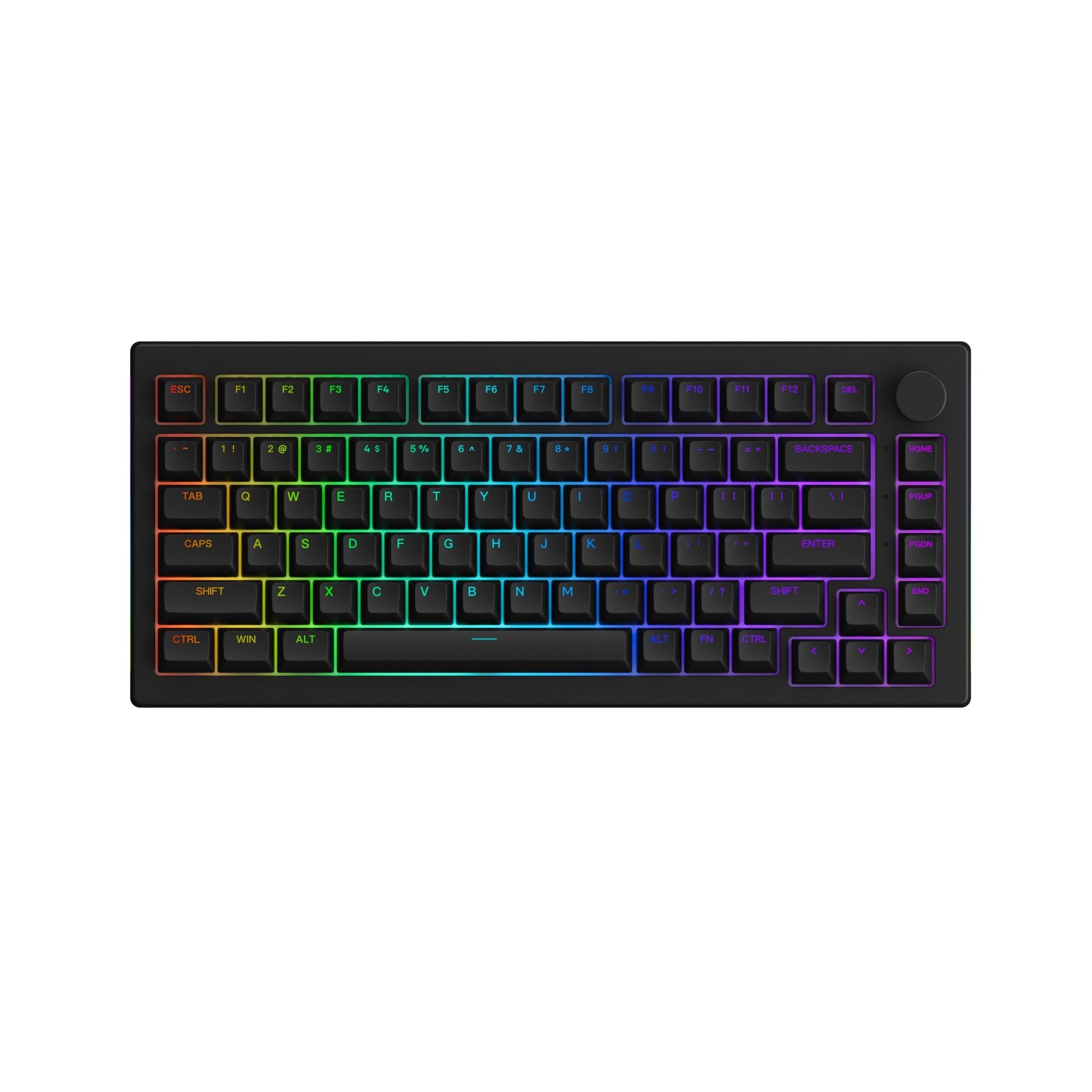 Akko - 5075B Plus Shine-Through Black Wireless Mechanical Keyboard