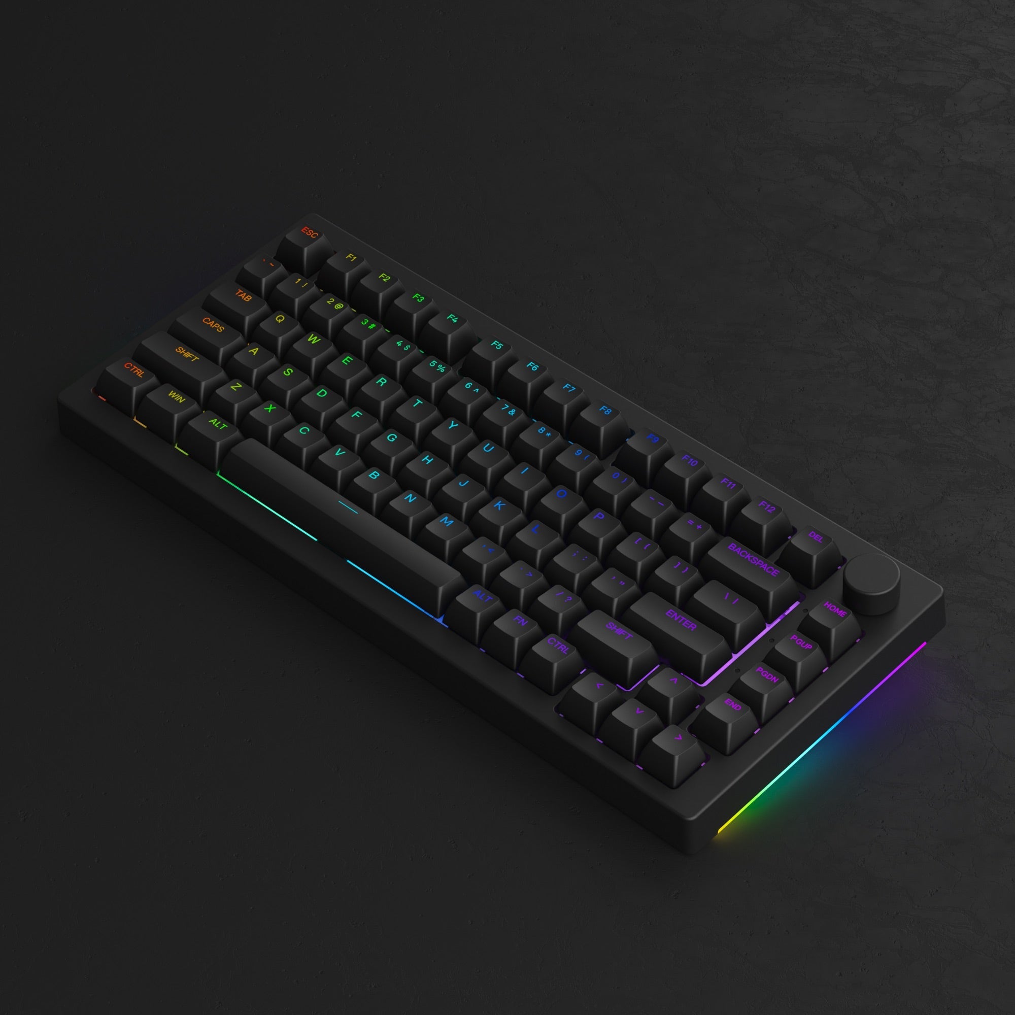 Akko - 5075B Plus Shine-Through Black Wireless Mechanical Keyboard