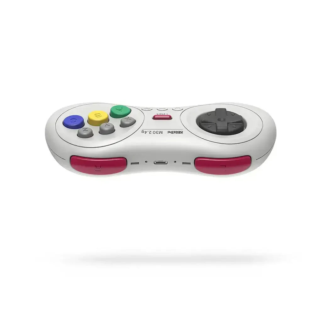 Bezprzewodowy retro gamepad z kolorowymi przyciskami do gier, USB, ergonomiczny design