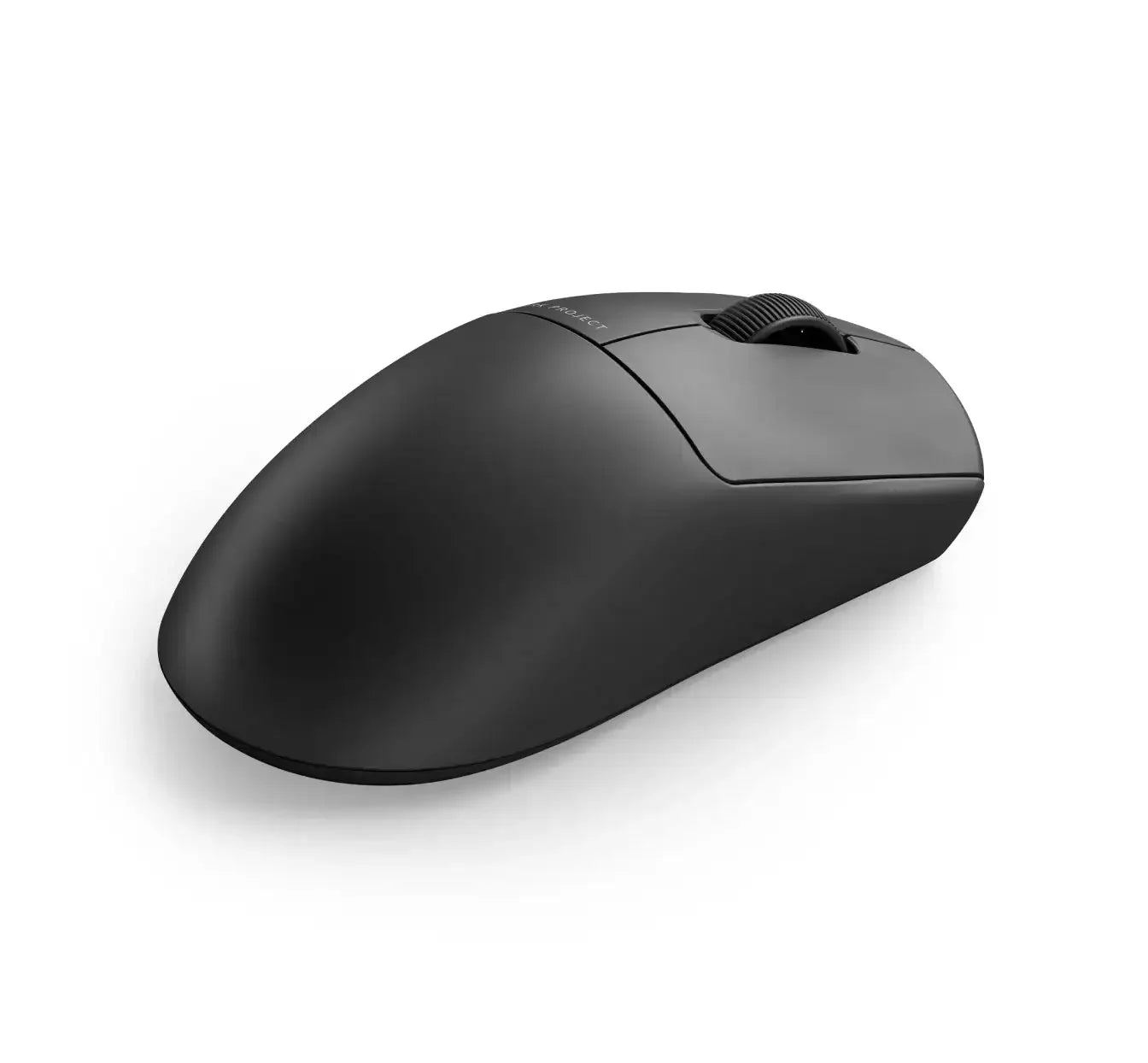 Czarna myszka bezprzewodowa do biura, ergonomiczna, minimalistyczny design
