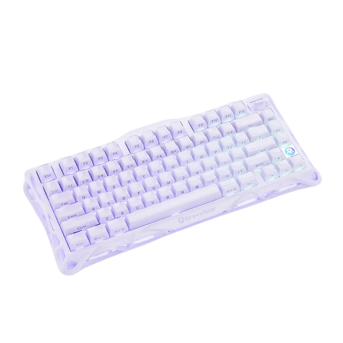 GravaStar - Mercury V75 Lavender Purple Wired Magnetic Keyboard - Przewodowa Klawiatura Magnetyczna