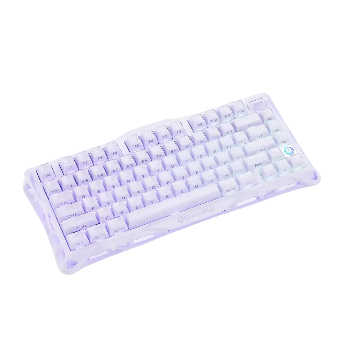 GravaStar - Mercury V75 Lavender Purple Wired Magnetic Keyboard - Przewodowa Klawiatura Magnetyczna