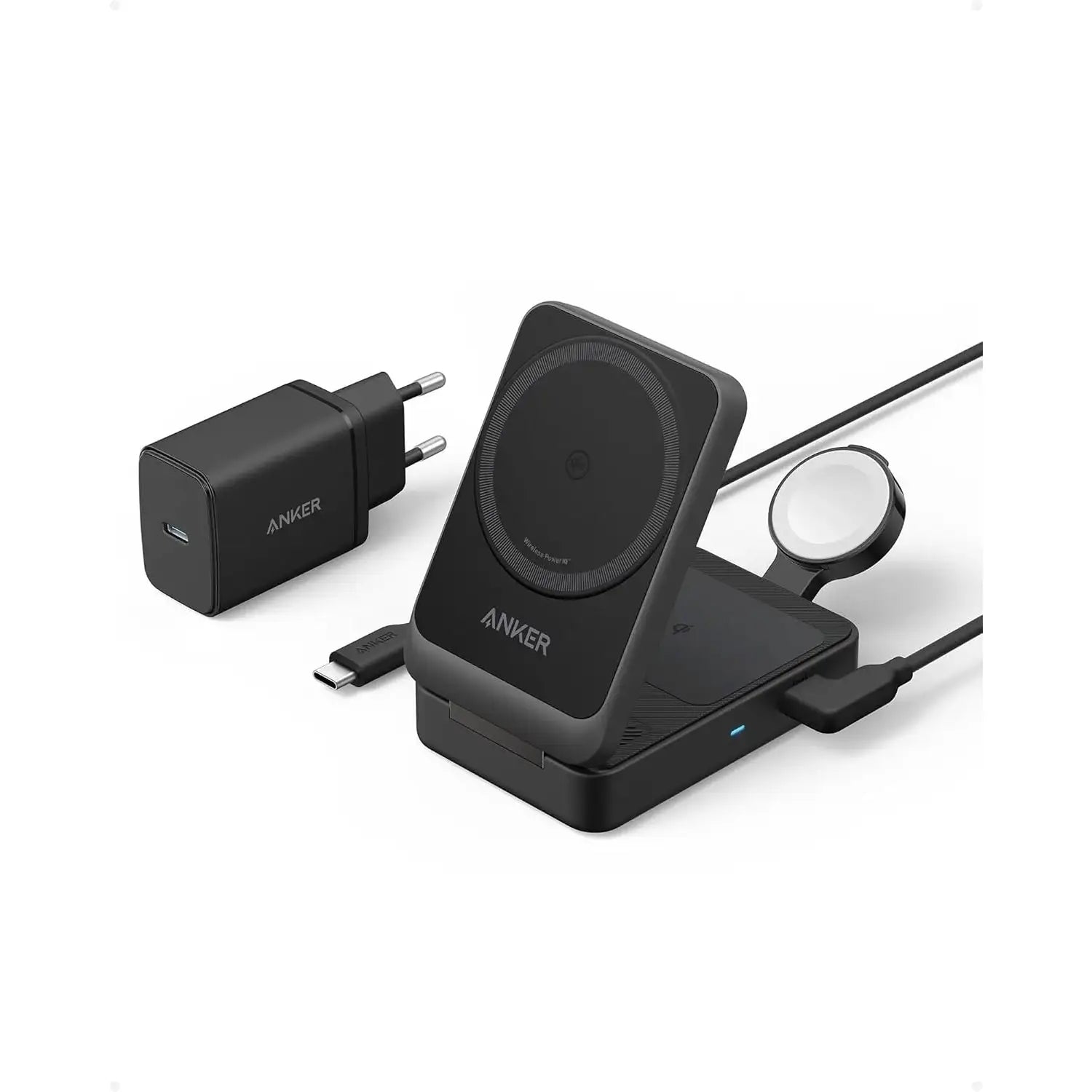 Anker - MagGo Wireless Charging Station (Foldable 3-in-1) - Ładowarka Składana z MagSafe