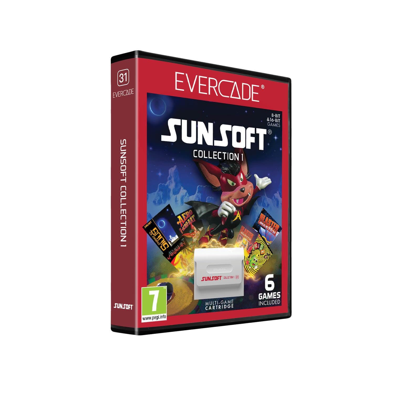 Evercade - Sunsoft Collection 1 - Zestaw Gier Retro