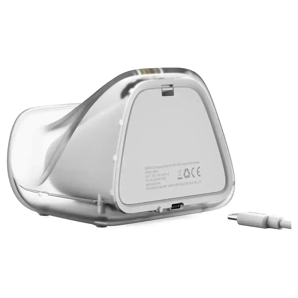 Przezroczysta bezprzewodowa ładowarka biurkowa USB-C, akcesorium do home office