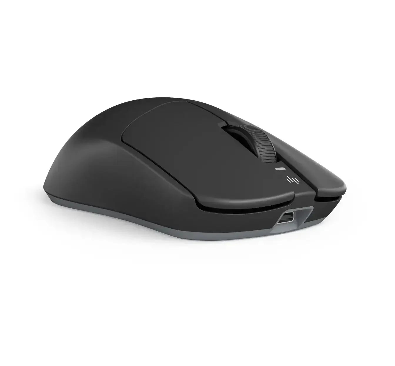 Czarna myszka bezprzewodowa biurowa, ergonomiczny design, akcesorium do home office