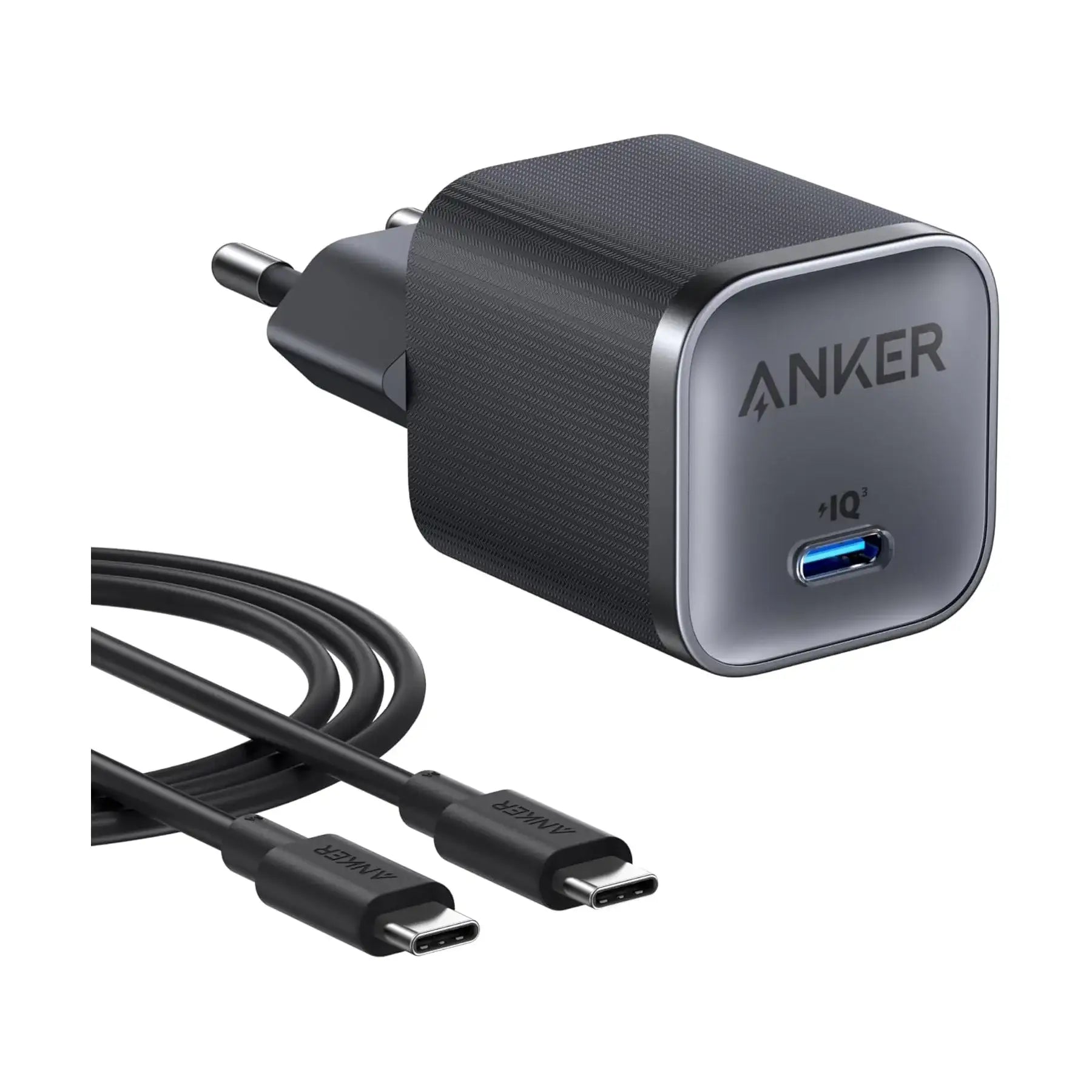 Anker - Nano Charger (45W) with USB-C to USB-C Cable