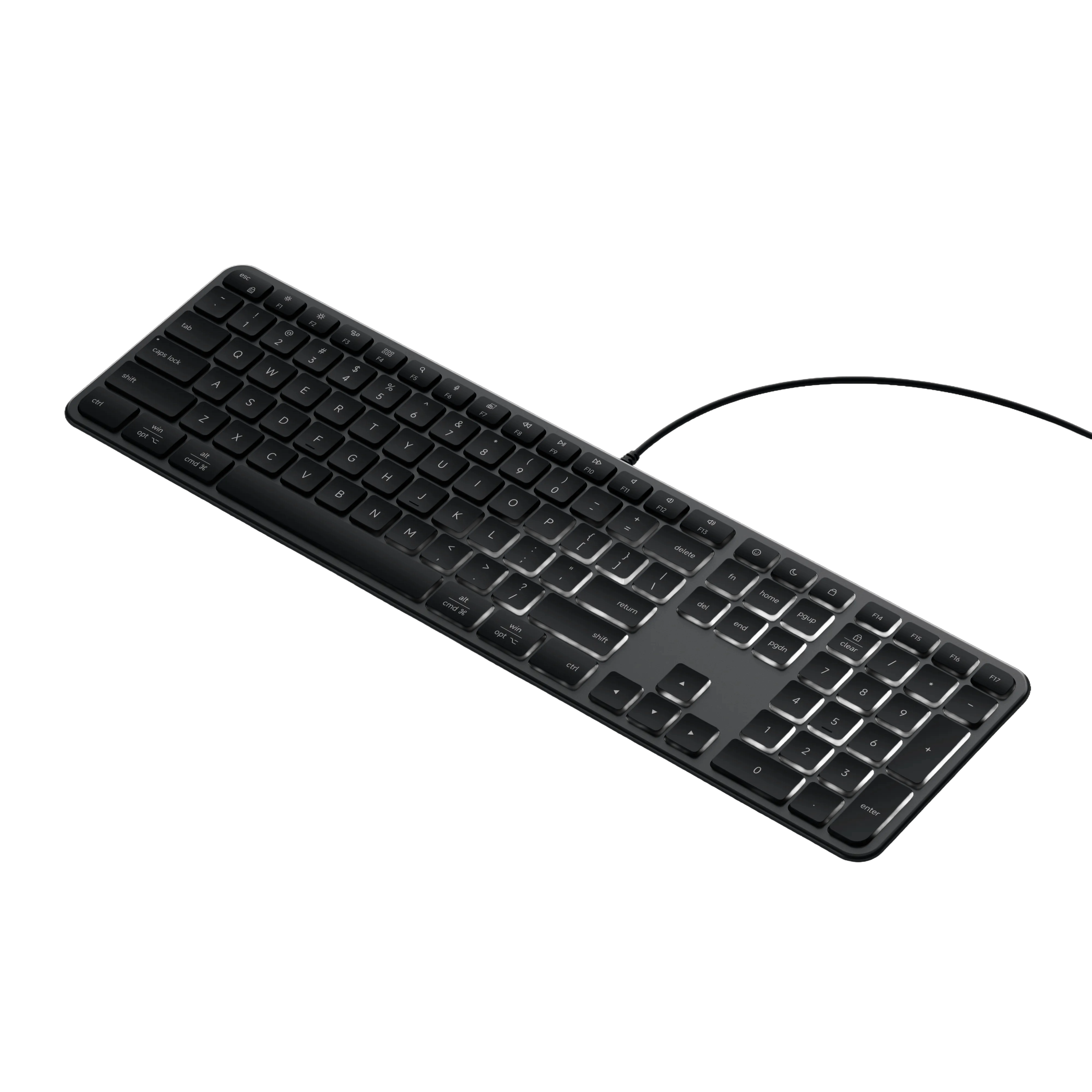 Satechi - Slim LX3 Wired Keyboard - Pełnowymiarowa Klawiatura Przewodowa