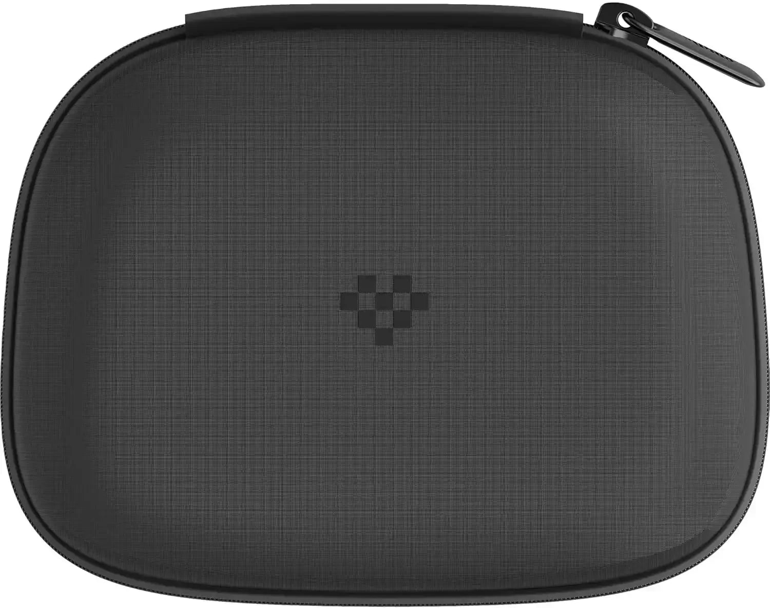 czarne etui ochronne na akcesoria biurowe z zamkiem, minimalistyczny design
