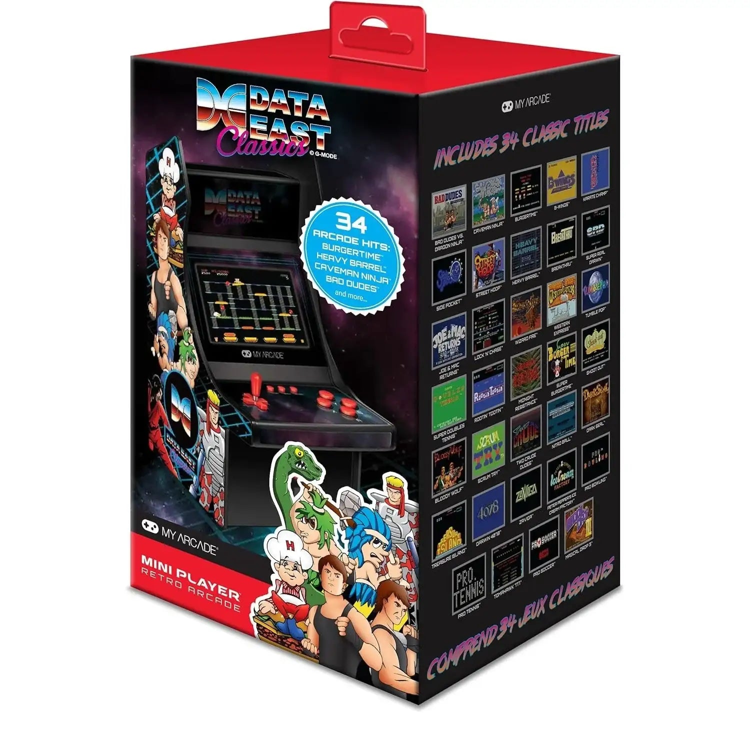 My Arcade - Data East Classics Mini Player DGUNL-3200 - Kolekcjonerska Konsola do Gier Retro