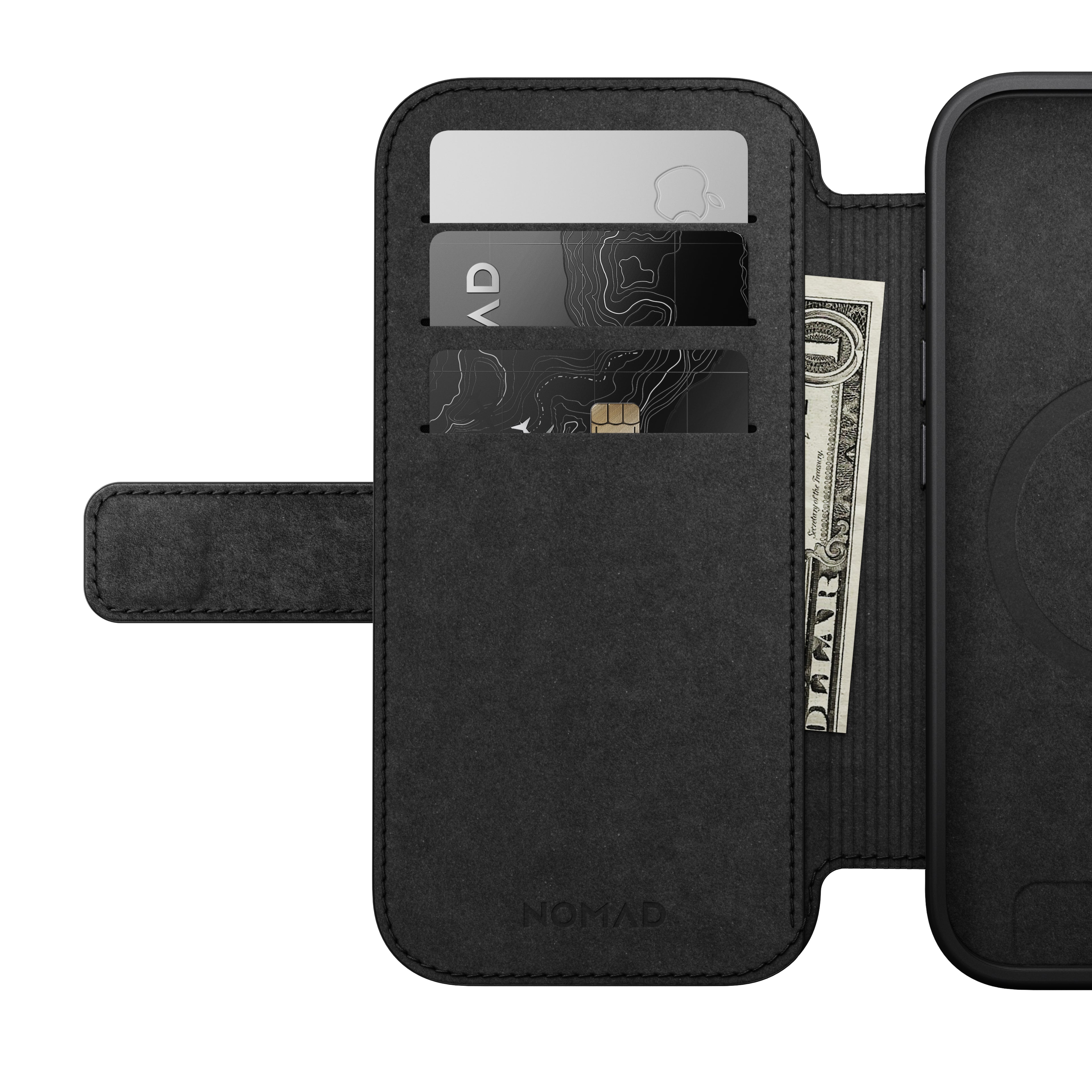 Nomad – Modern Leather Folio for iPhone 17/Pro/Pro Max with MagSafe - Skórzane Etui z MagSafe