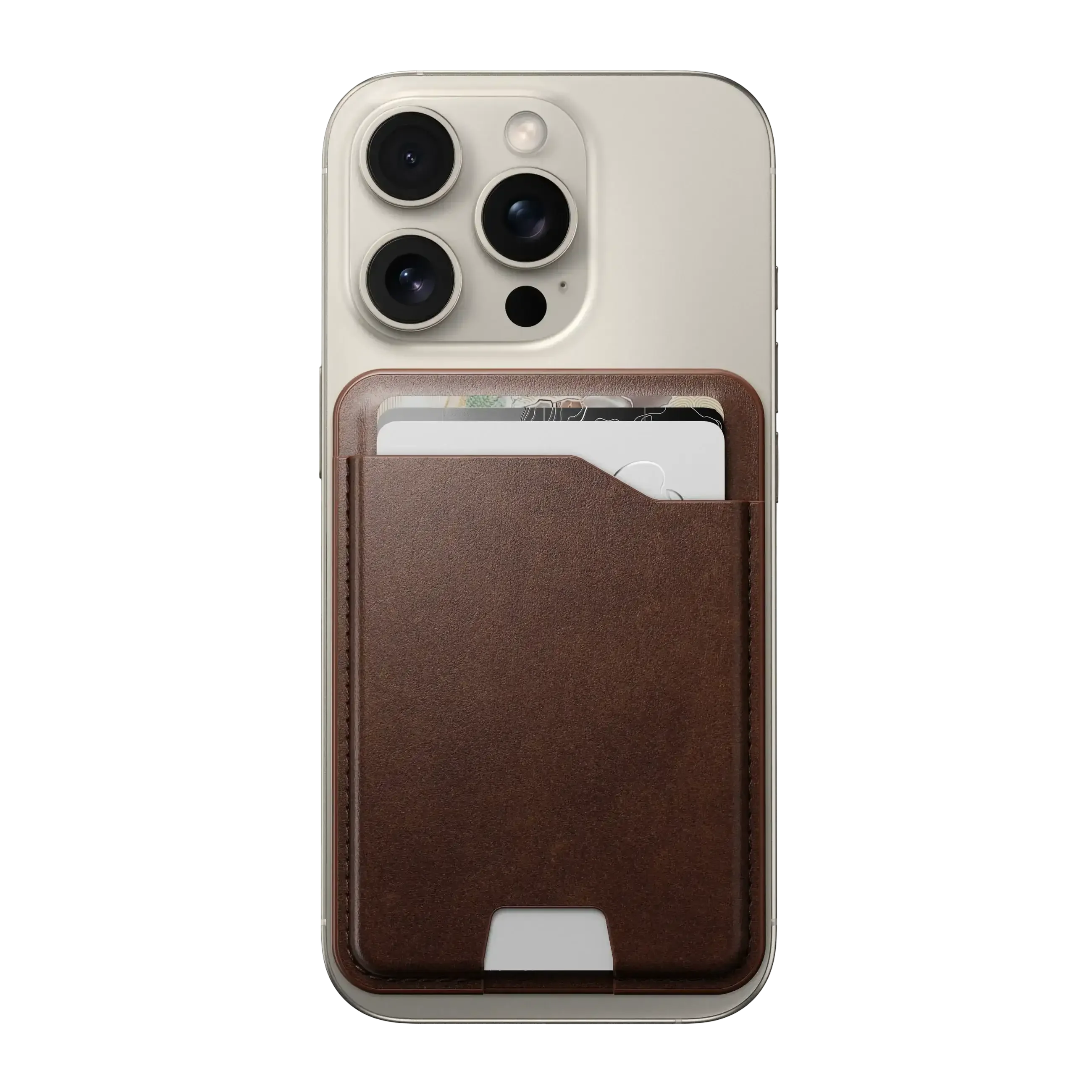 Nomad – Leather Mag Wallet Find My Tracking - Skórzany Portfel na Karty z MagSafe