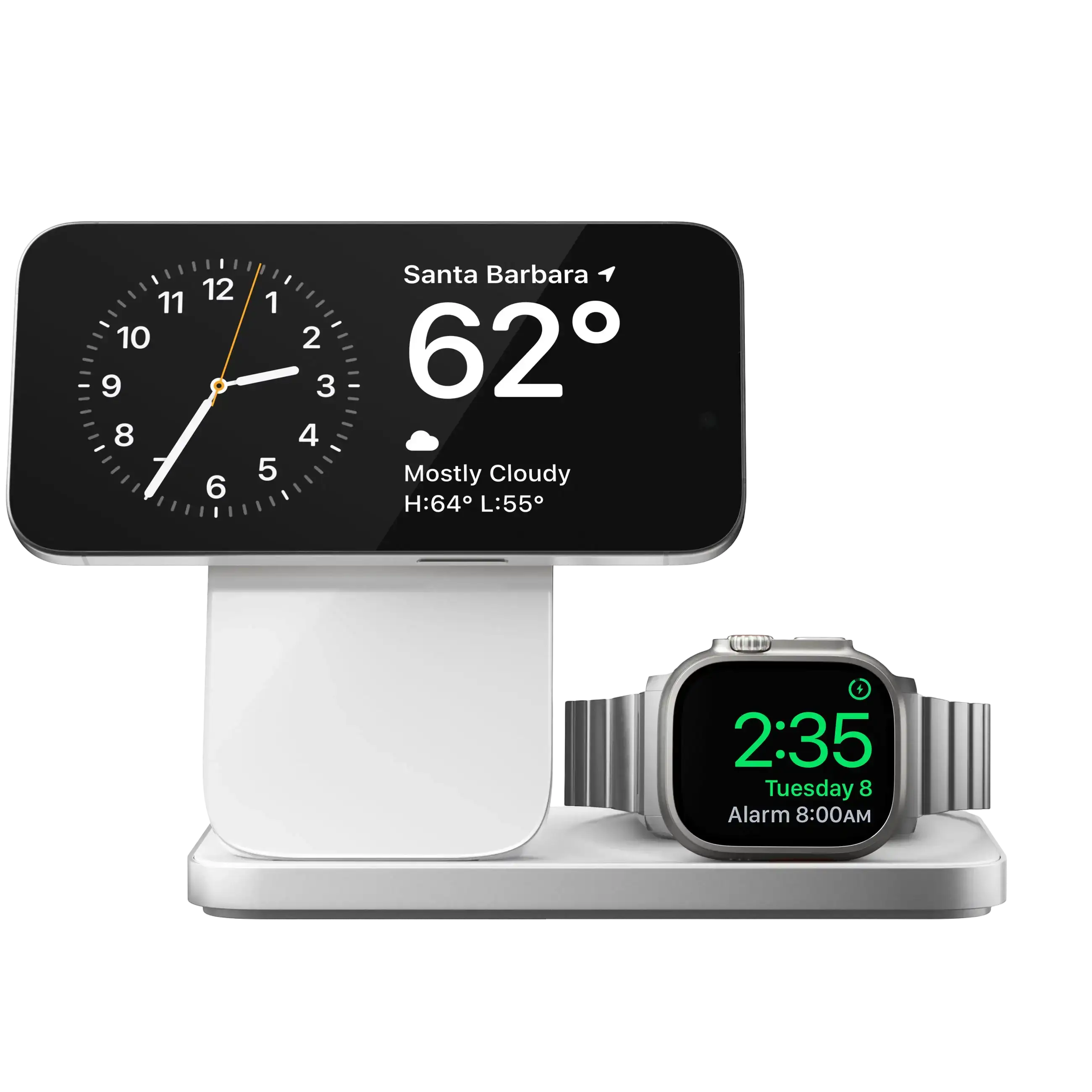Nomad – Stand One Max 4th Gen 3-in-1 MagSafe Charger - Ładowarka do iPhona, Apple Watch i AirPods