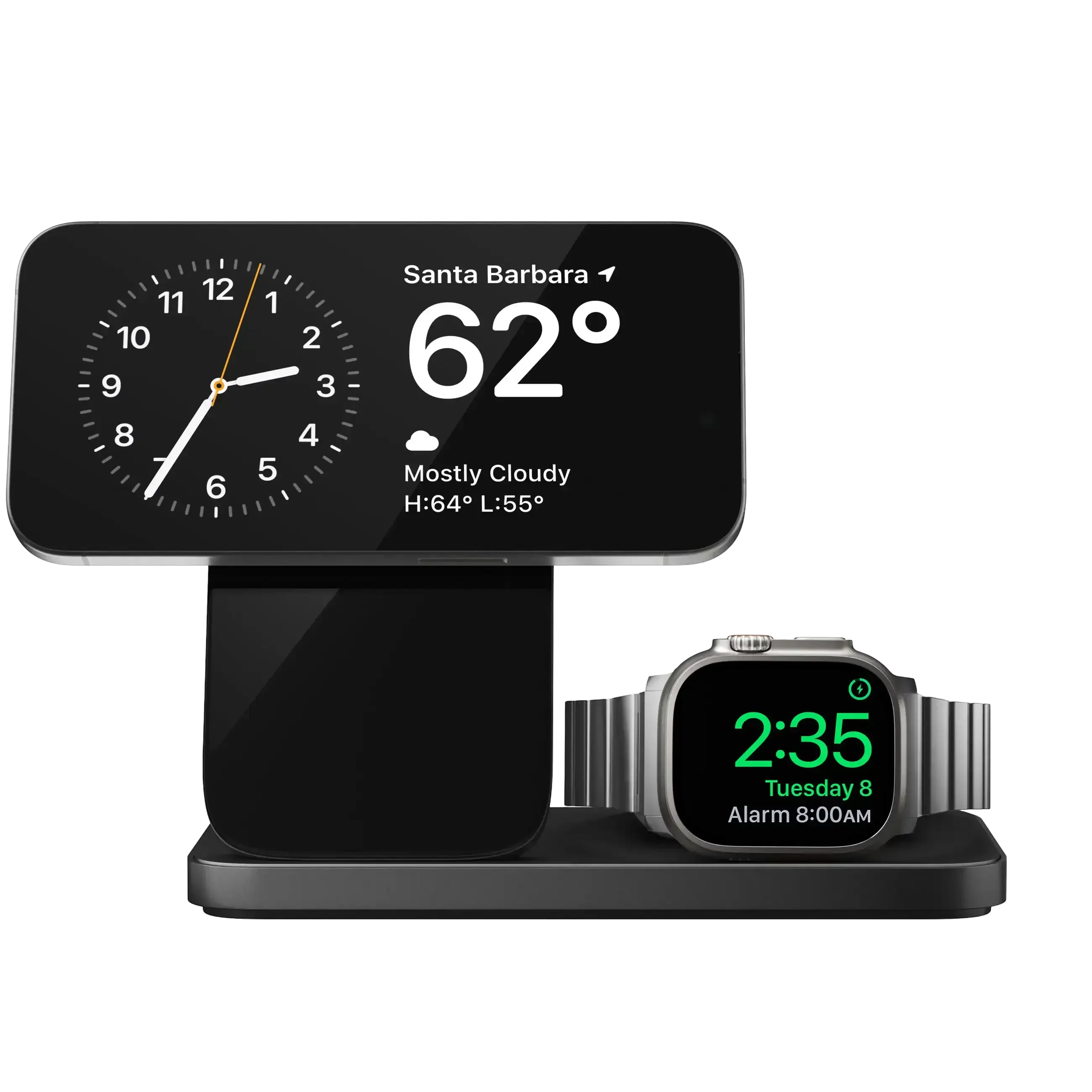 Nomad – Stand One Max 4th Gen 3-in-1 MagSafe Charger - Ładowarka do iPhona, Apple Watch i AirPods