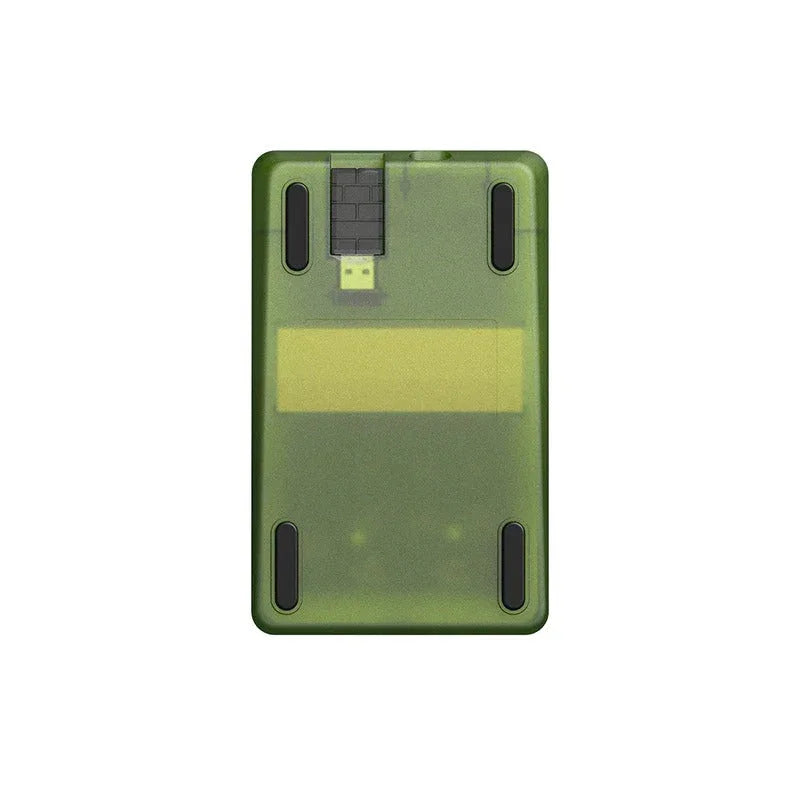 Zielona, przezroczysta podkładka pod mysz z portem USB, idealna do home office i desk setupu.