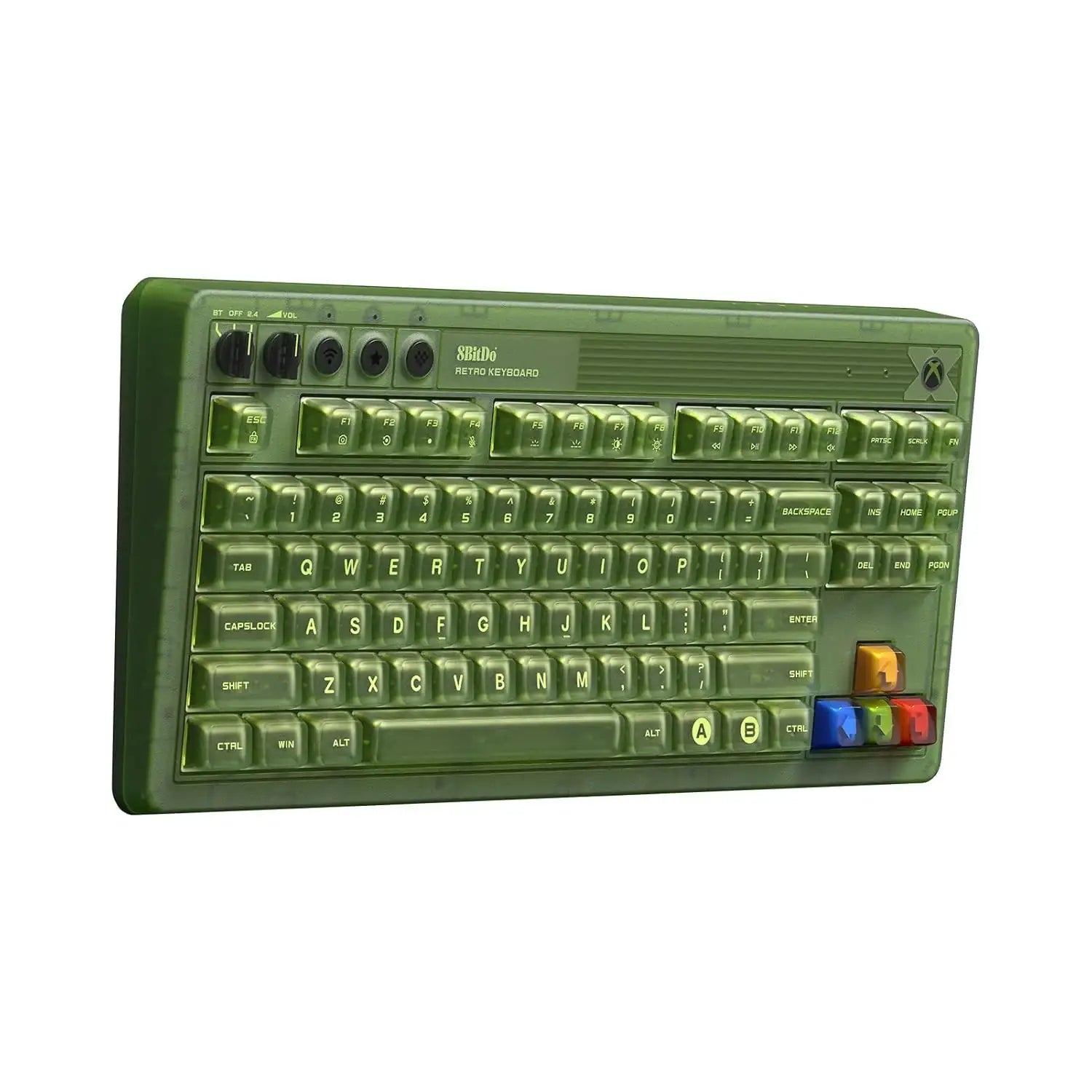 8BitDo - Retro 87 Mechanical Keyboard Xbox Edition - Bezprzewodowa Klawiatura Mechaniczna Retro
