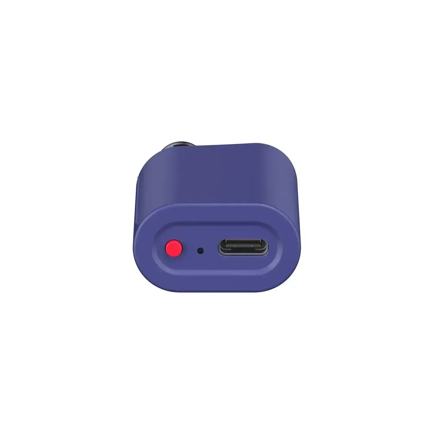 fioletowy retro adapter bezprzewodowy USB-C do konsoli, widok z przodu, przycisk i dioda