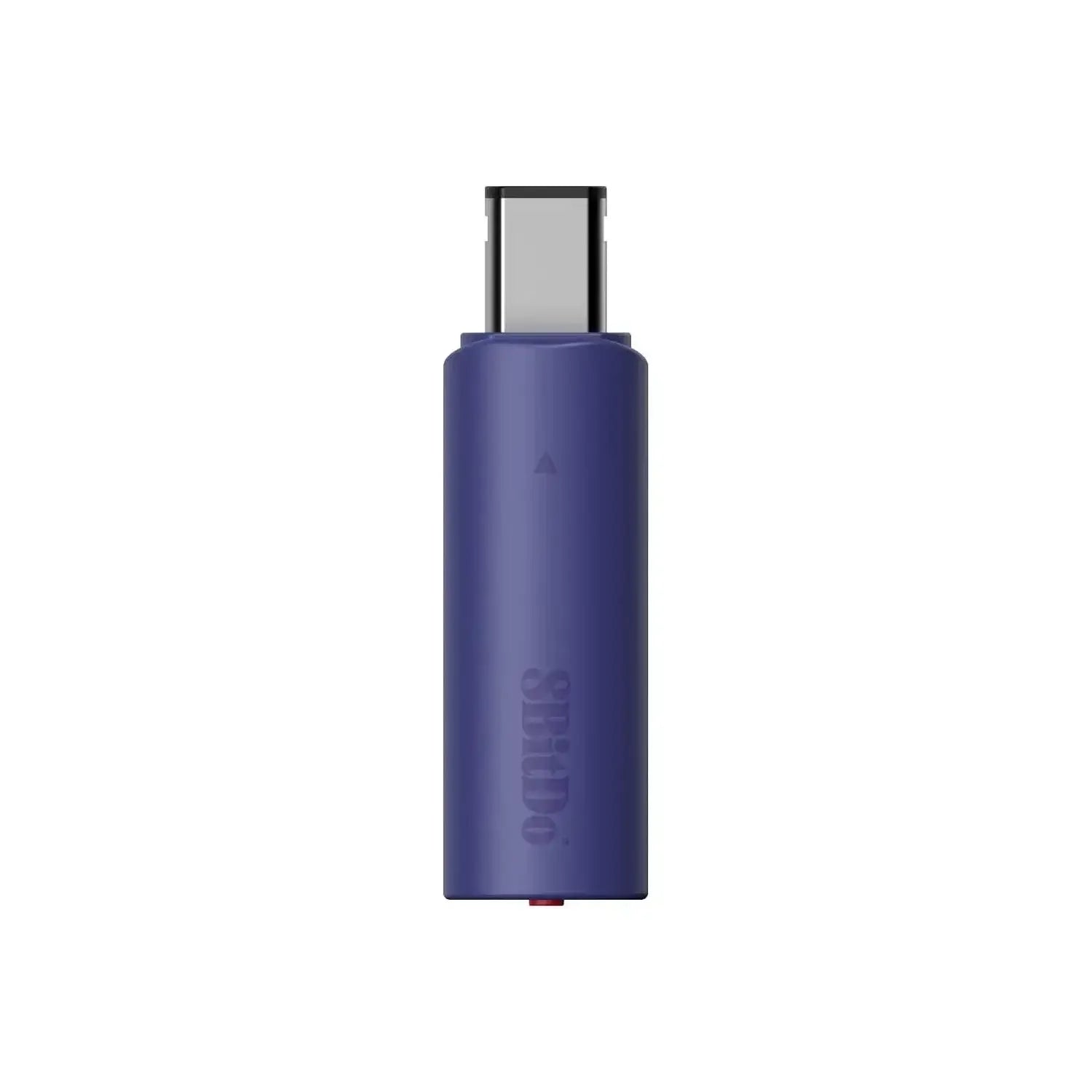 Fioletowy adapter USB-C 8BitDo Retro Receiver do GameCube, widok z przodu, akcesorium gamingowe