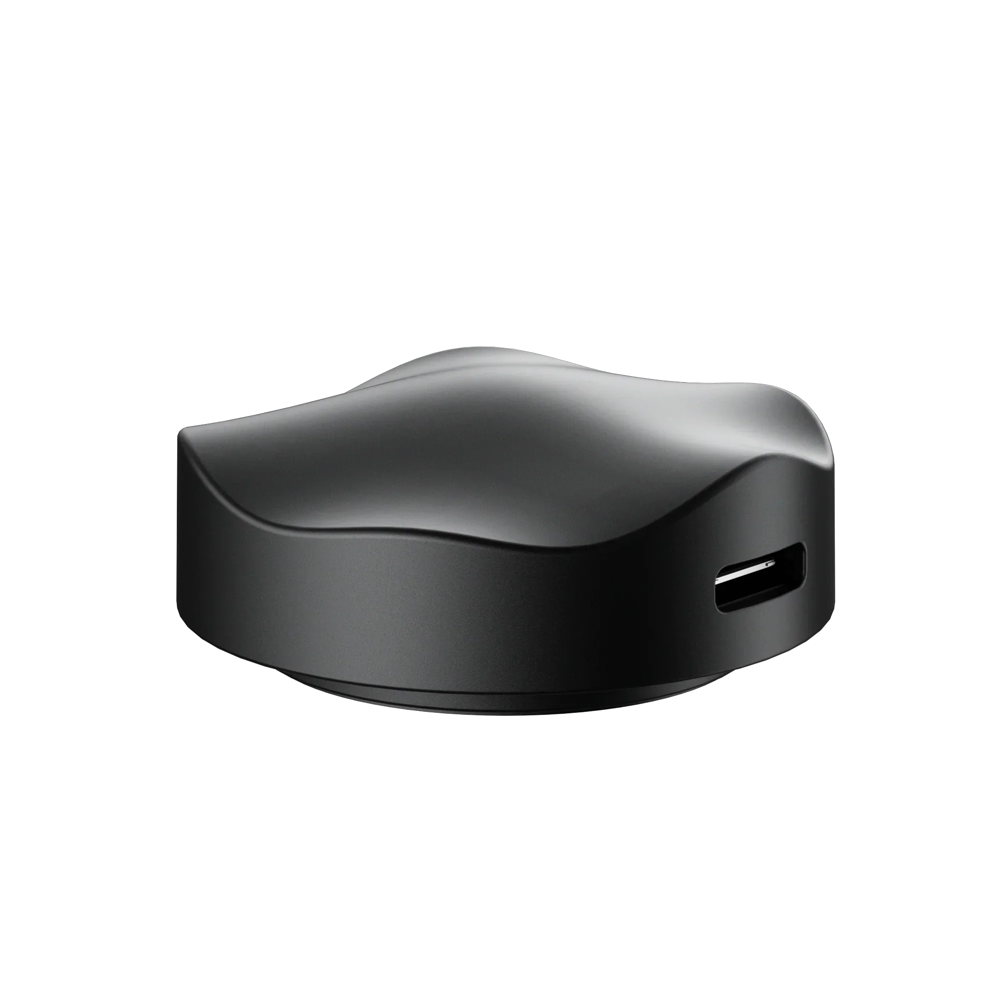 Czarny ergonomiczny podkład pod nadgarstki z portem USB do biurka w Home Office