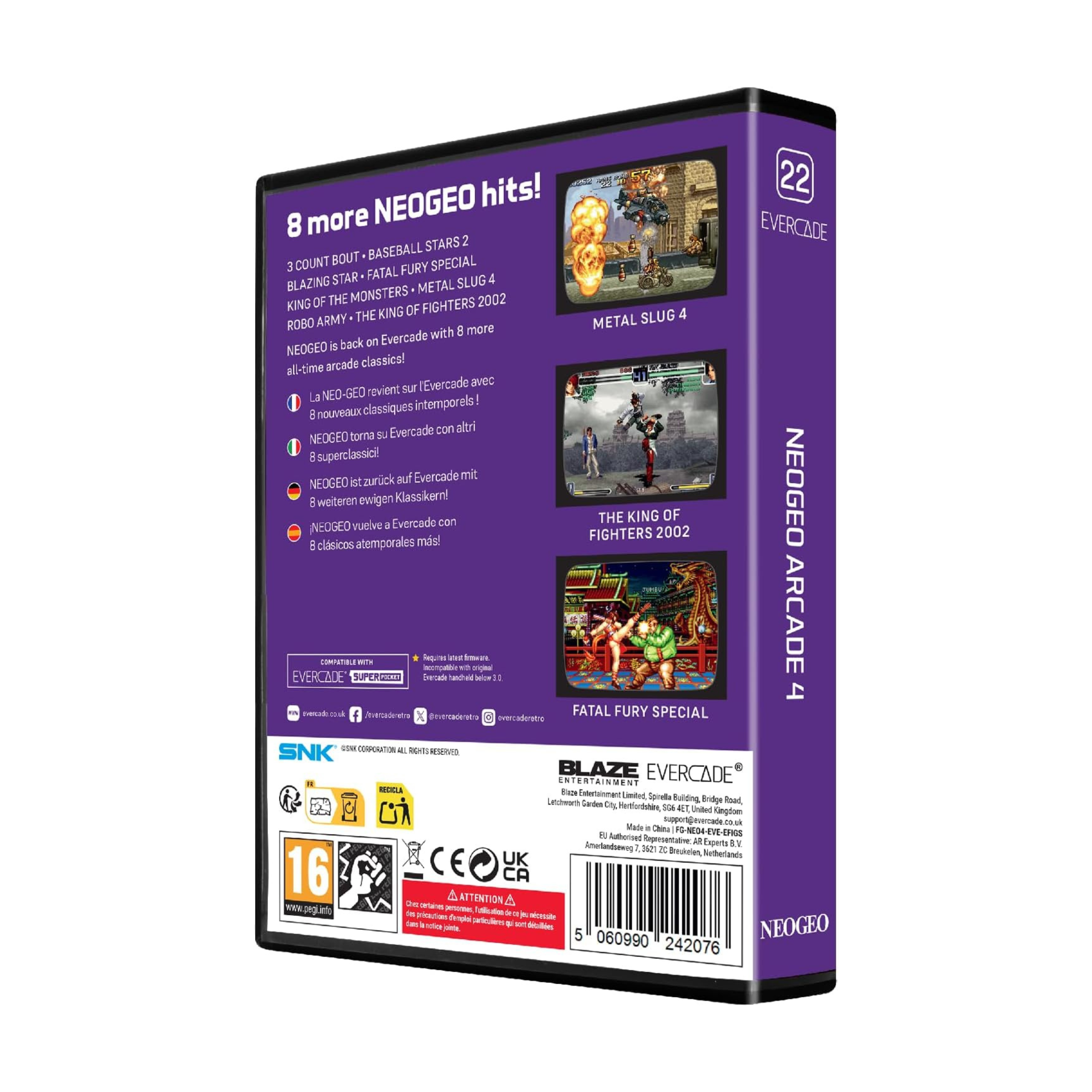Evercade - Neo Geo Arcade Collection 4 - Zestaw Gier Retro