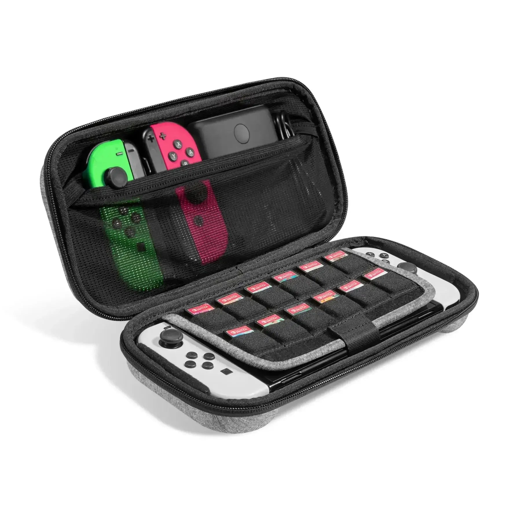 Etui podróżne na konsolę Nintendo Switch OLED z miejscem na karty pamięci i akcesoria