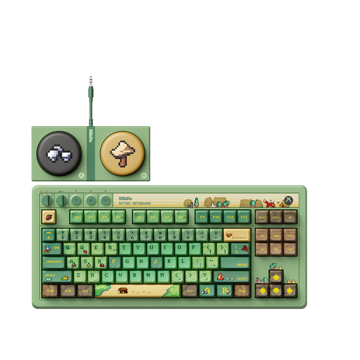 8BitDo - Retro 87 Mechanical Keyboard Forest Wonder - Klawiatura Mechaniczna