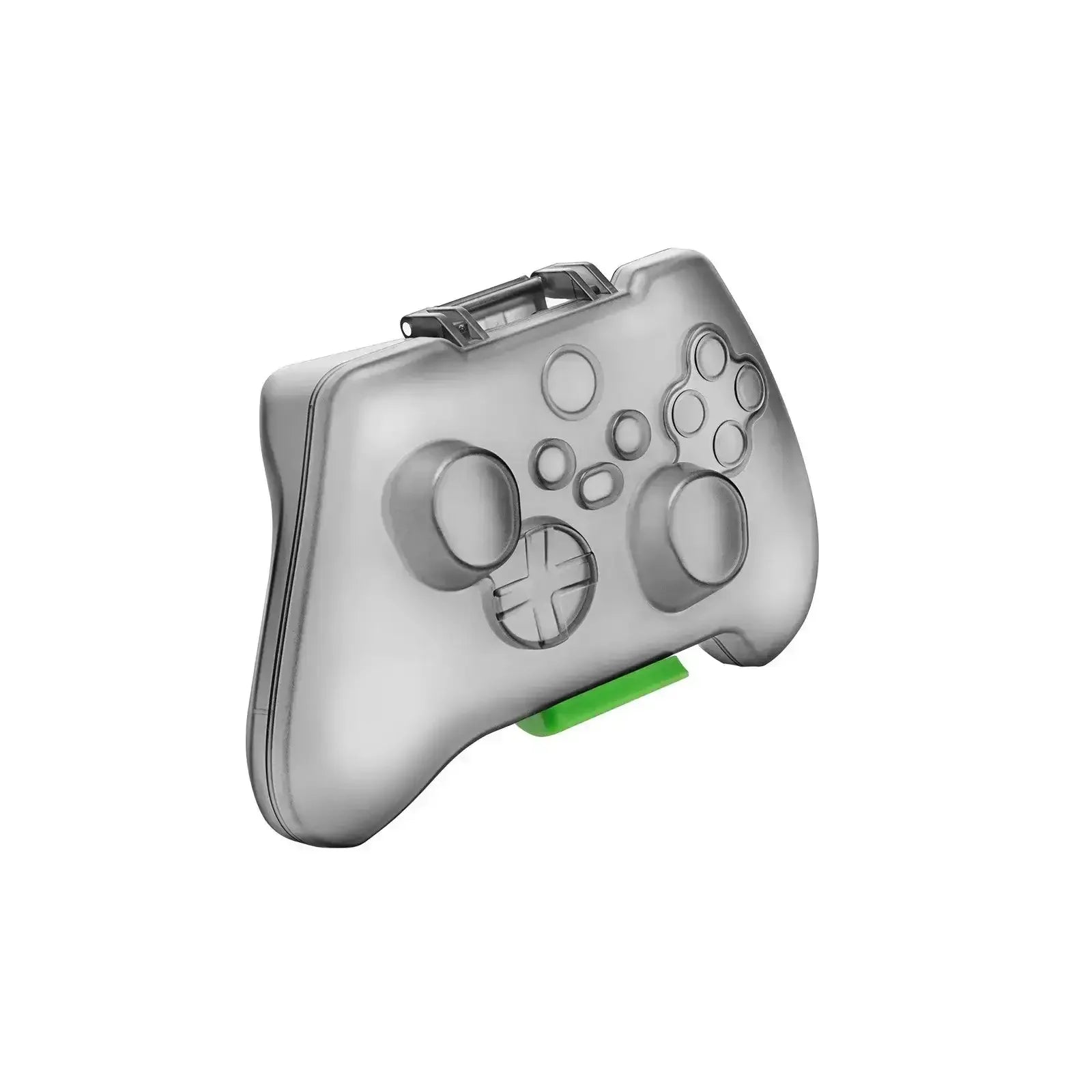 Szare etui ochronne w kształcie pada do gamepada, akcesorium do biurka gamingowego