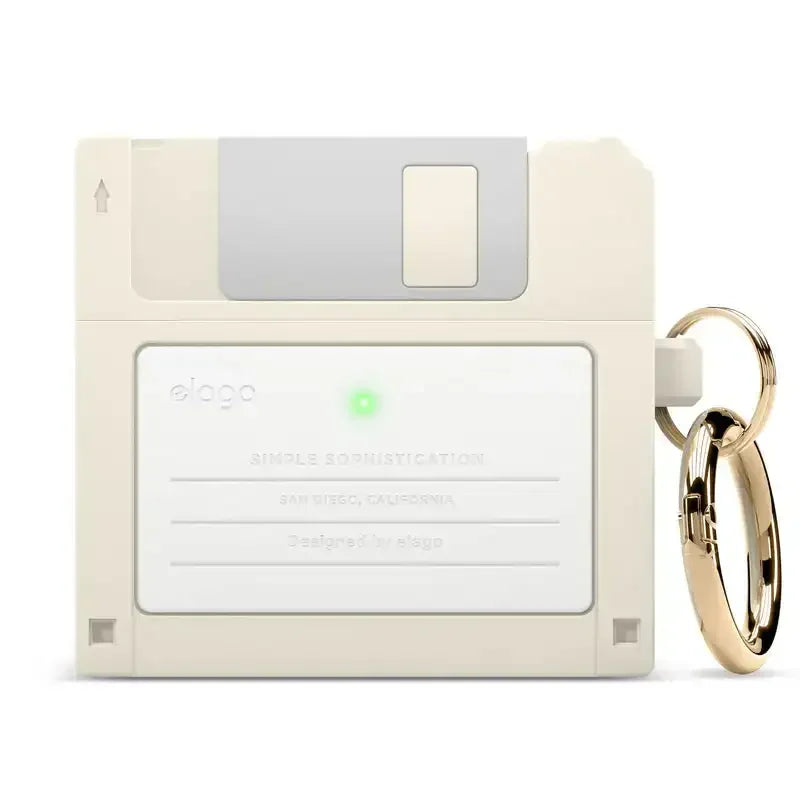 Brelok w kształcie dyskietki USB, styl retro, akcesorium biurowe na klucze