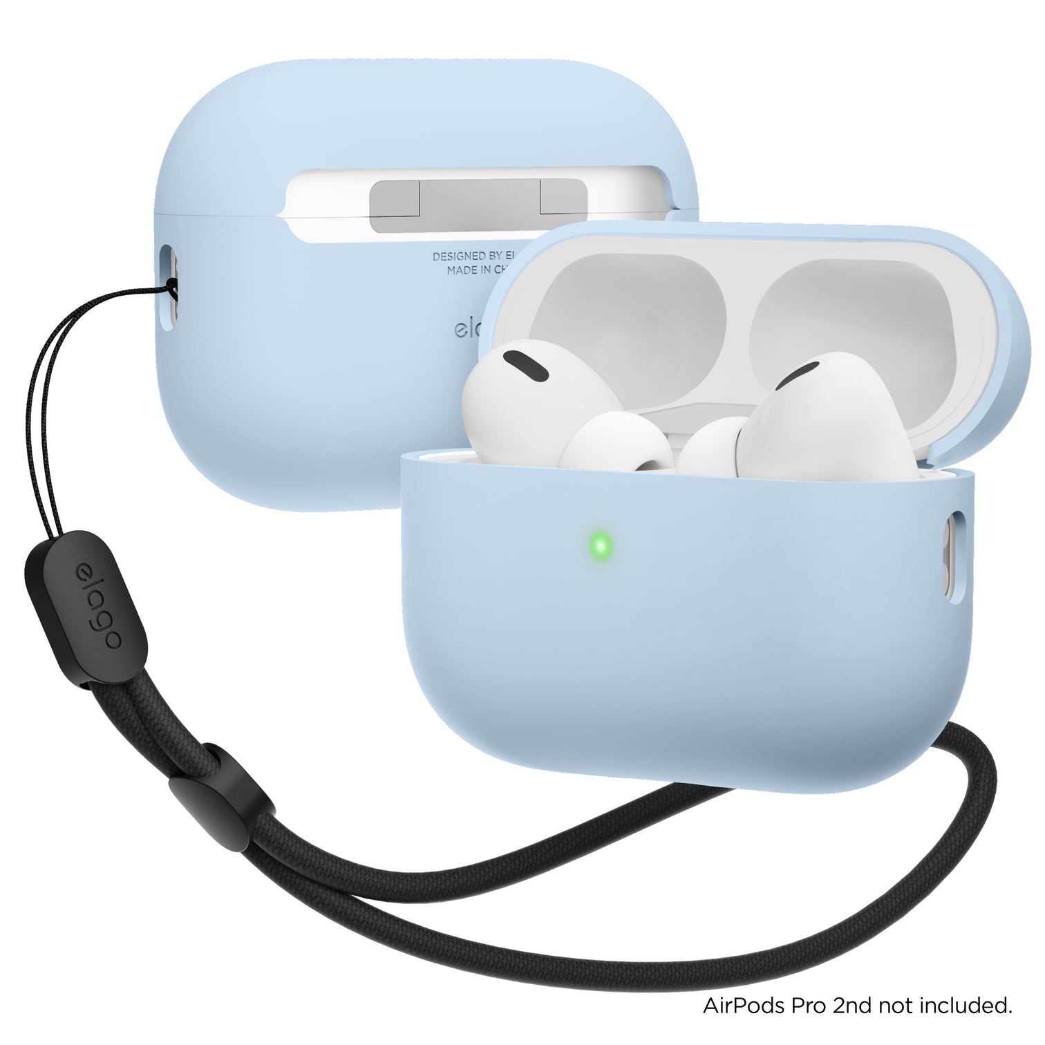 Elago - Liquid Hybrid Case with Nylon Lanyard for AirPods Pro 2 - Etui Silikonowa na AirPods Pro 2