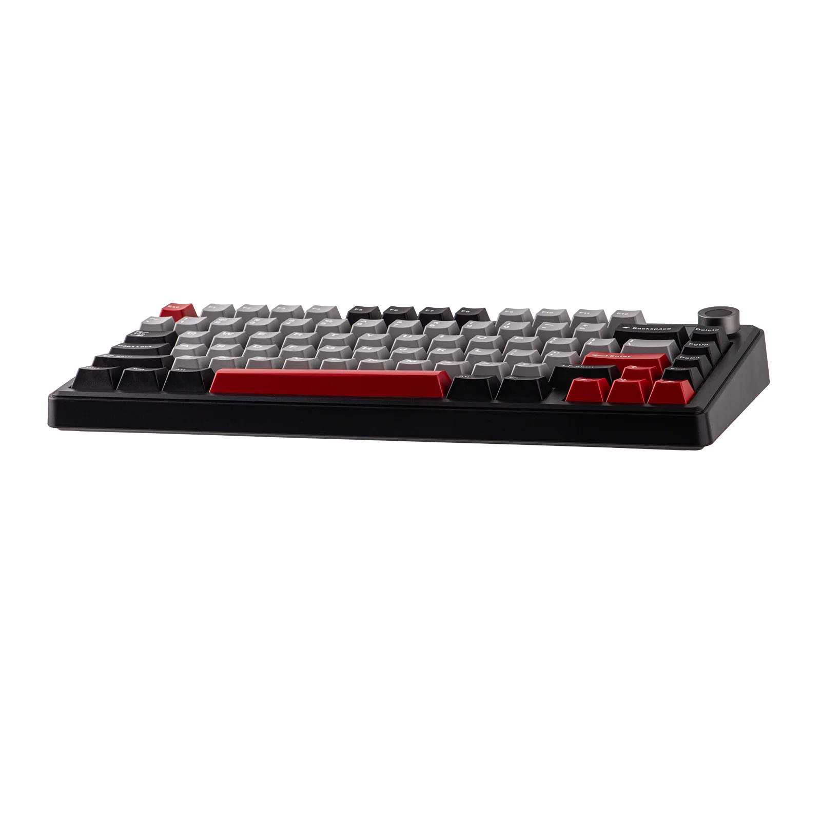 AULA - F75 MAX Mechanical Keyboard with TFT Screen - Klawiatura Mechaniczna - Black + Red