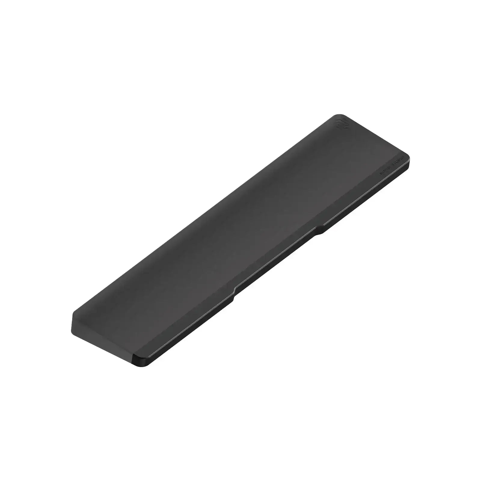 Czarna podkładka pod nadgarstki z akrylu do klawiatury mechanicznej, minimalistyczny design