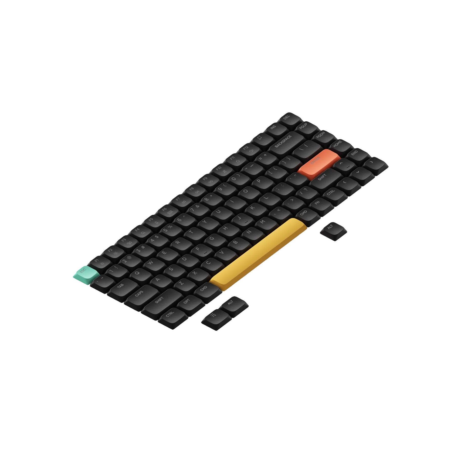 Nuphy - nSA Shine-through ABS Keycaps - Nasadki do klawiatury niskoprofilowej
