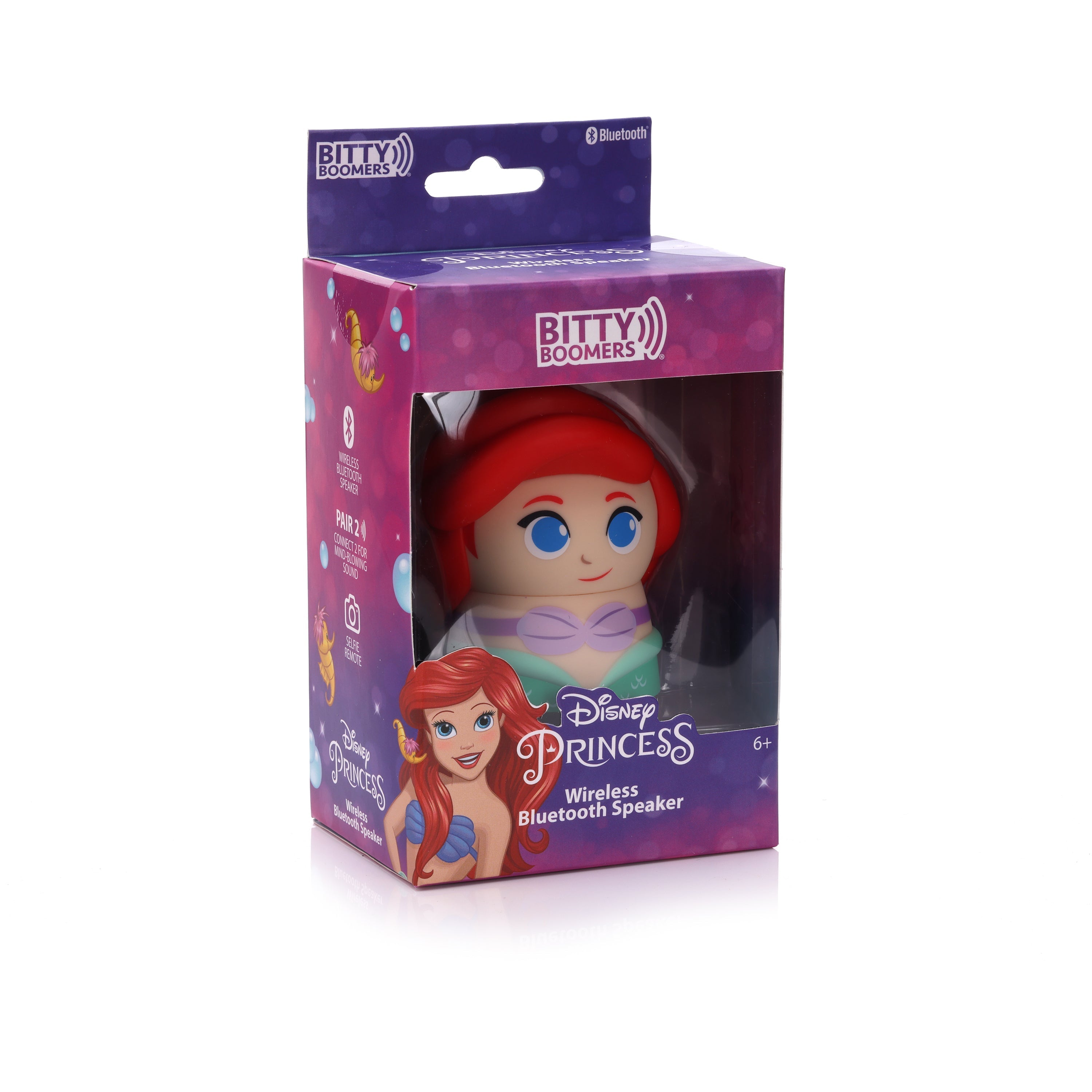 Bitty Boomers - Little Mermaid Ariel Disney Bluetooth Speaker - Bezprzewodowy Głośnik