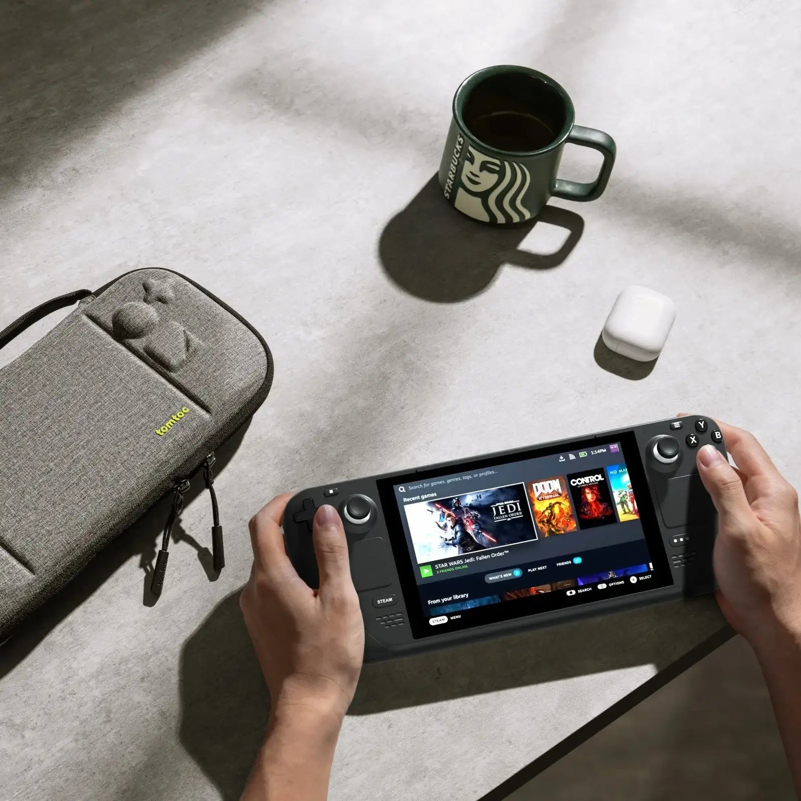 Tomtoc - FancyCase-G38 Steam Deck Hard Shell Case - Pokrowiec na Konsolę Steam Deck