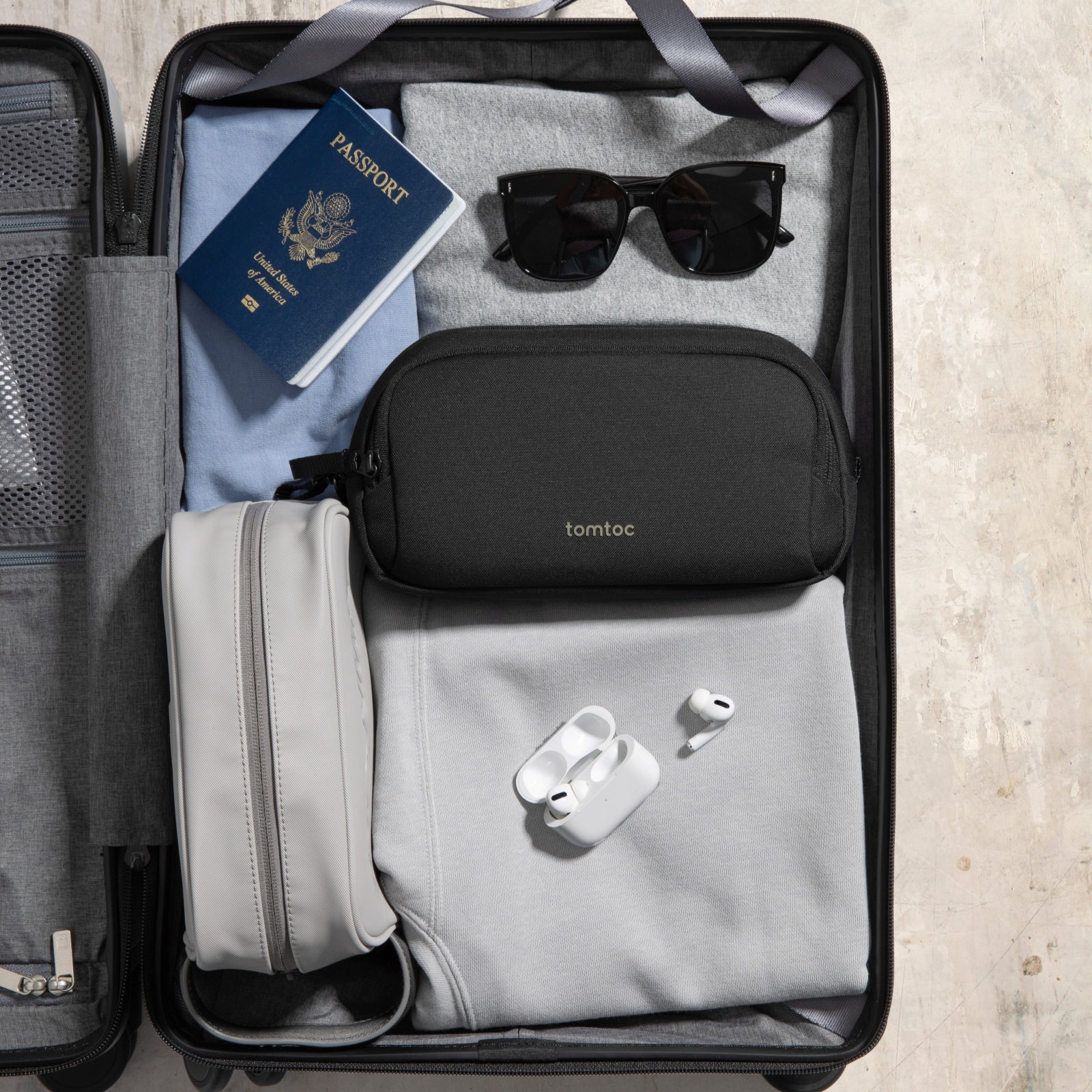 Tomtoc - Light-T12 Electronic Accessory Pouch M - Etui na Akcesoria